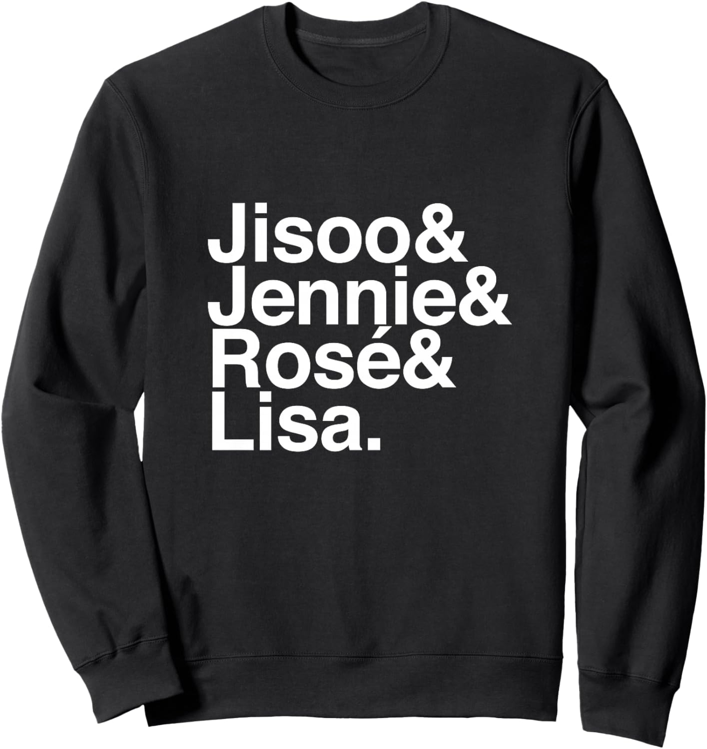 Jisoo, Jennie, Rosé et Lisa Haut de Gamme Sweatshirt - Sweatshirt | Black
