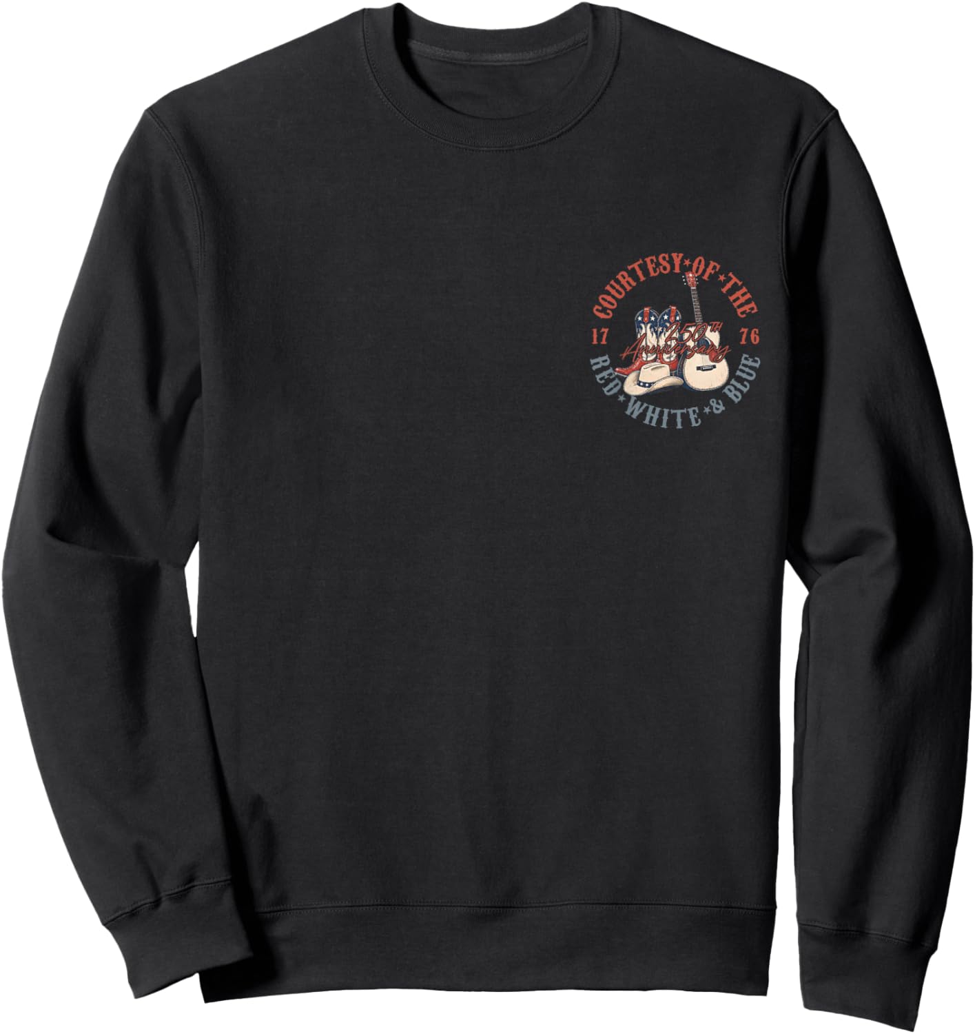 We'll Put A Boot in Your Ass Western Cowgirl 4th of July Sweatshirt - Sweatshirt | Black