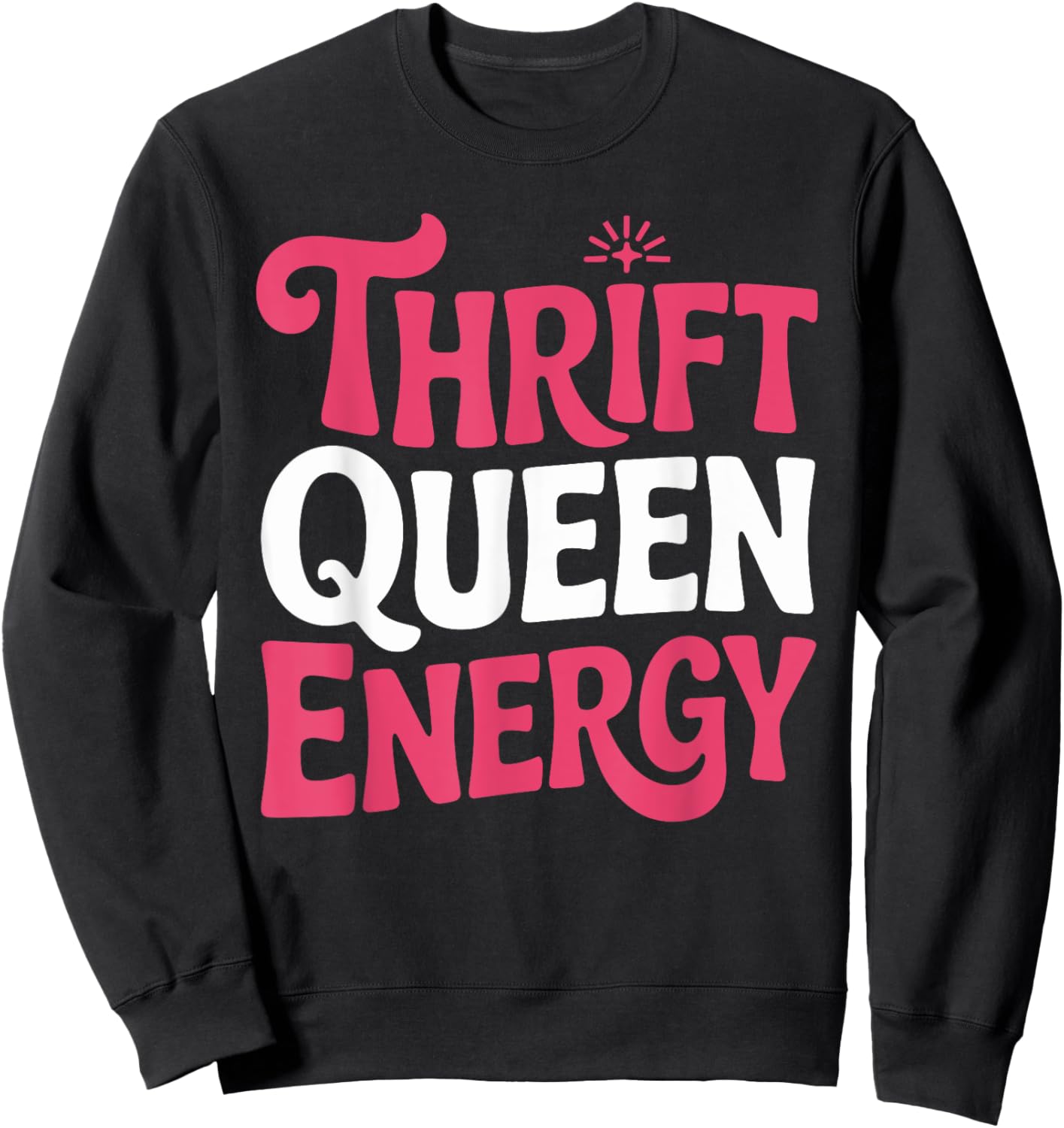 Thrifted Fashion Secondhand Style Depop Seller Gift Sweatshirt - Sweatshirt | Black