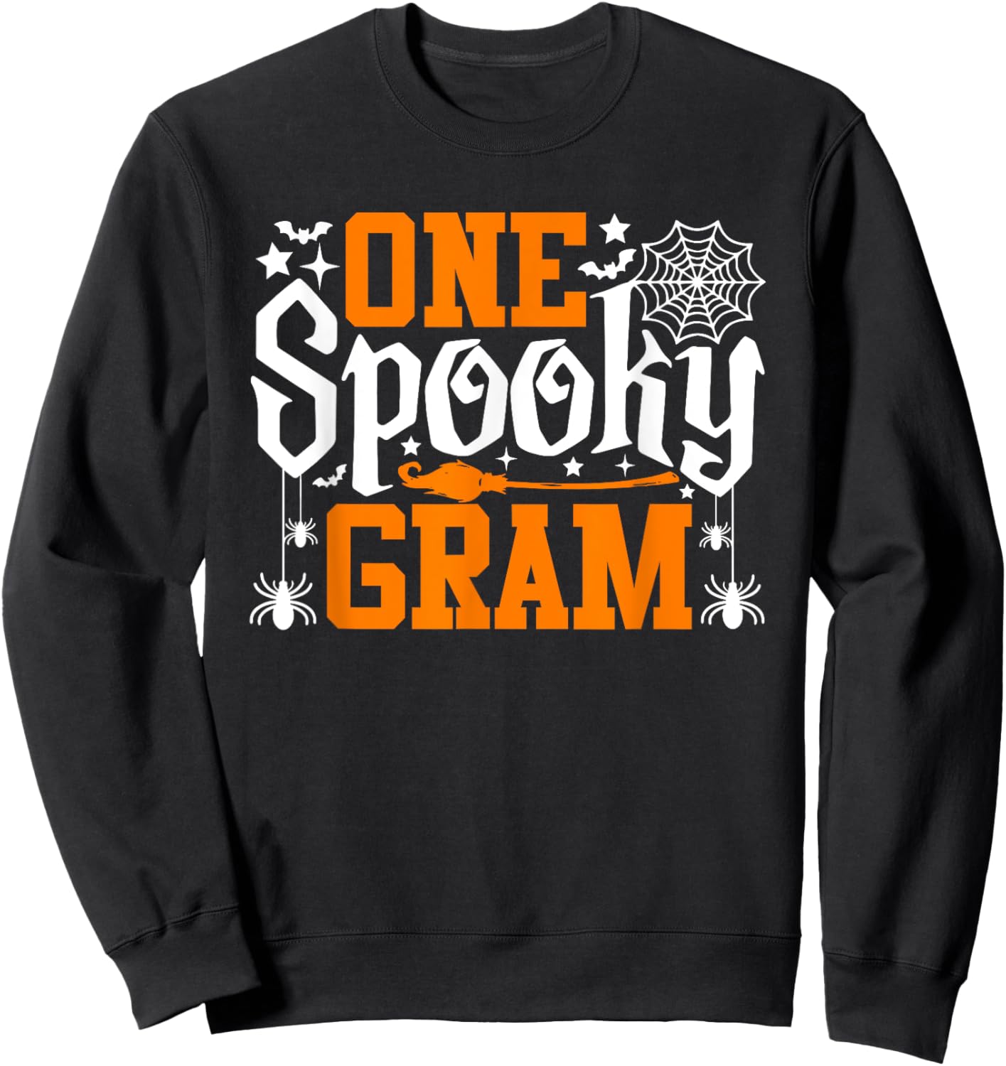 One Spooky Gram Funny Halloween Family Matching Sweatshirt - Sweatshirt | Black