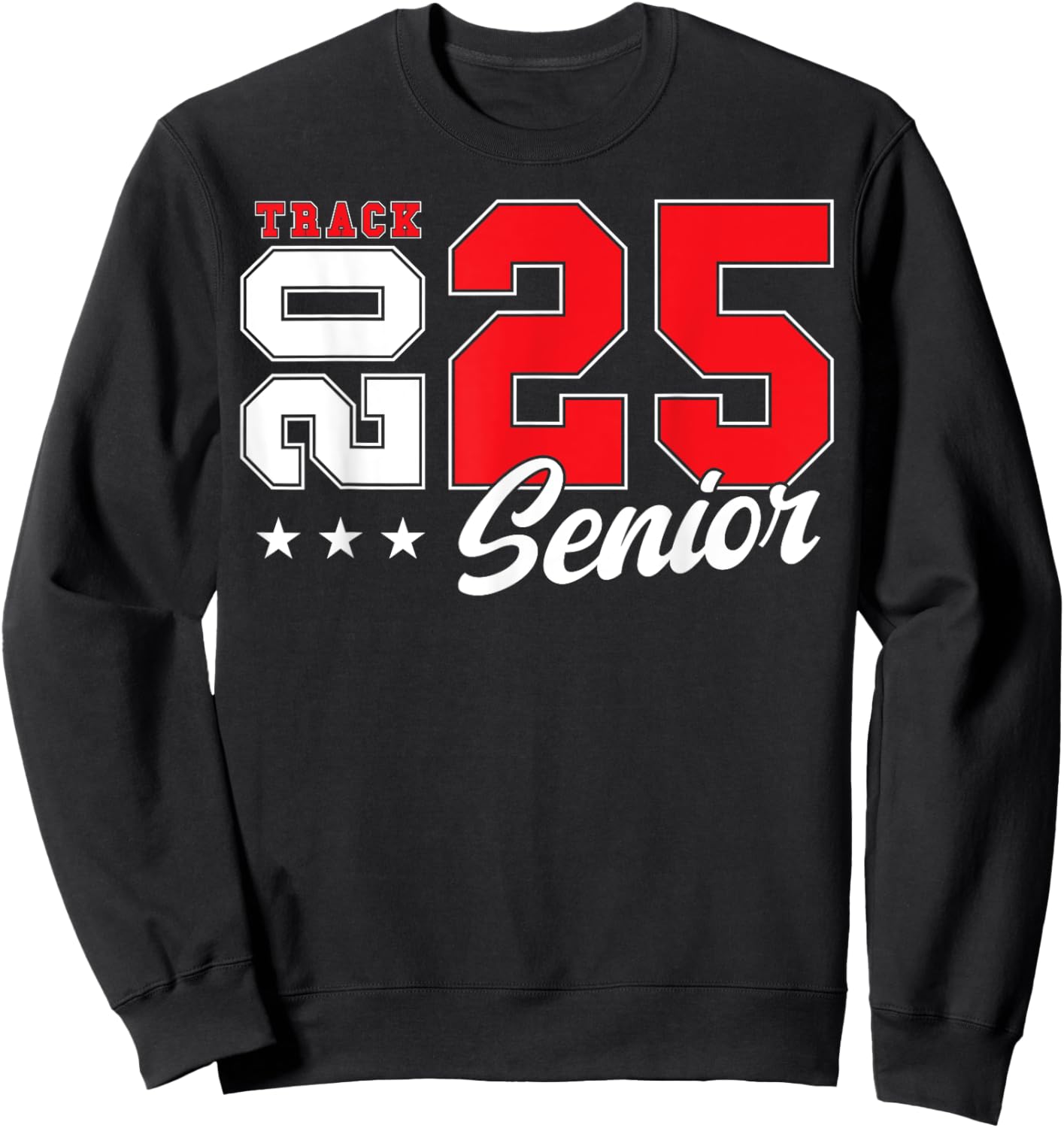 Track Senior Night Track Senior 2025 Graduation 39 Sweatshirt - Sweatshirt | Black