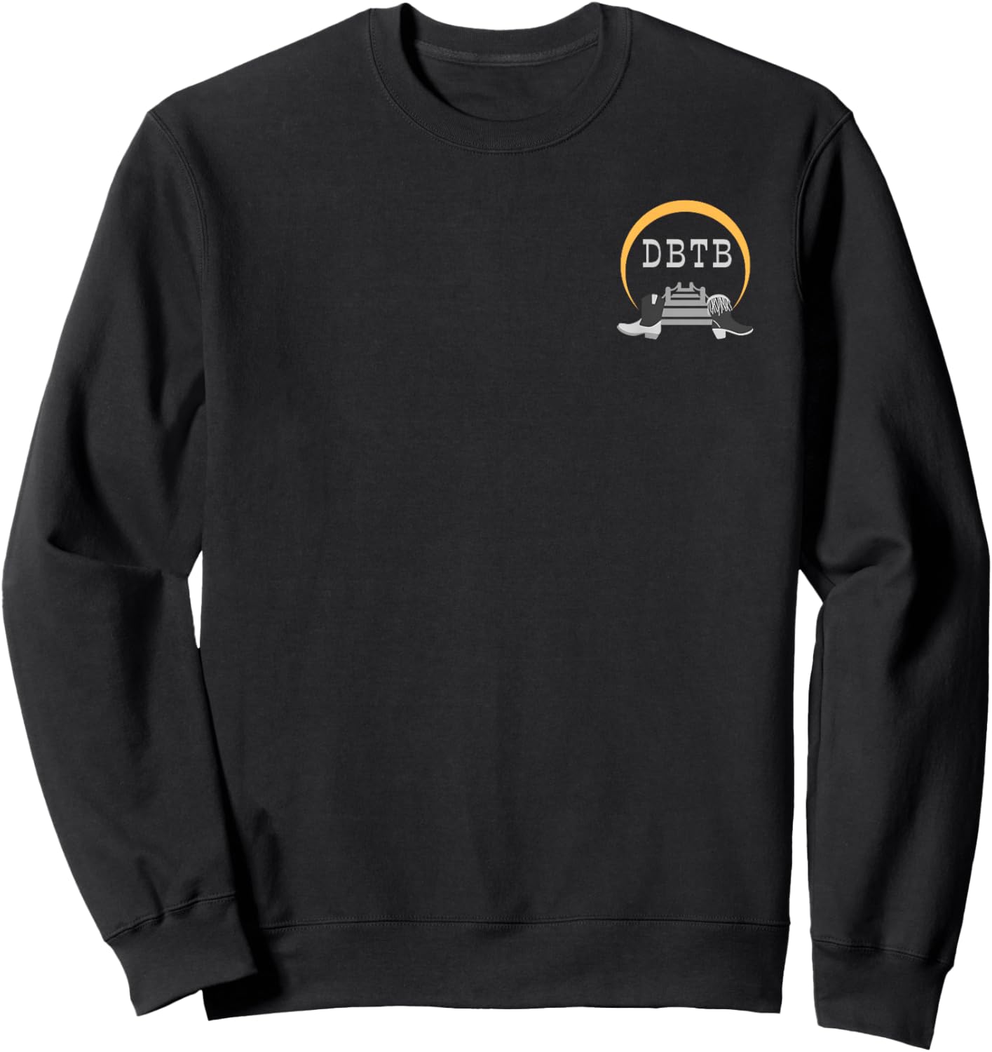 Dancing by the Bay - White/Light Logo Sweatshirt - Sweatshirt | Black