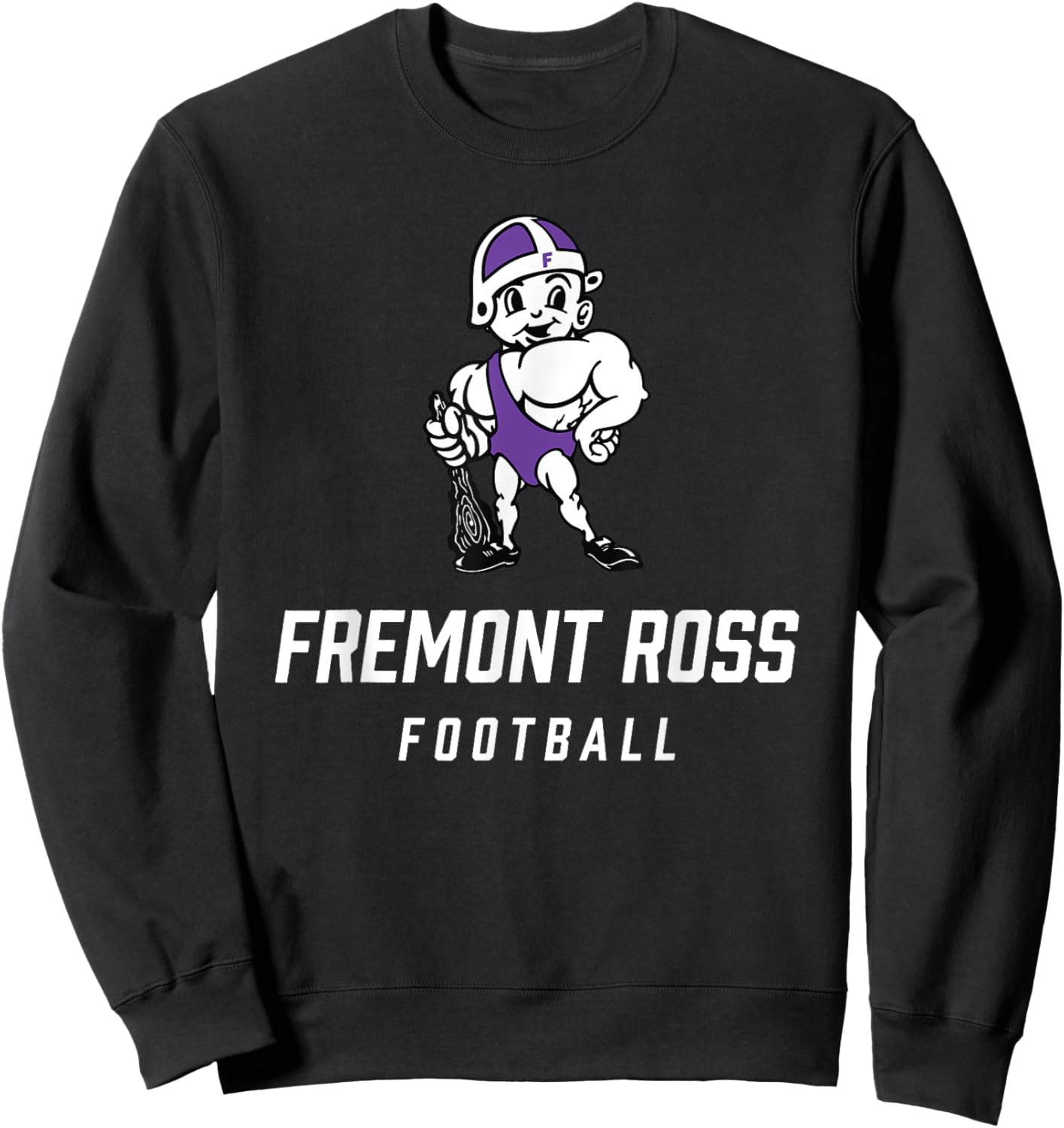 Fremont Ross Little Giants Logo Football Team HS Sweatshirt - Sweatshirt | Black