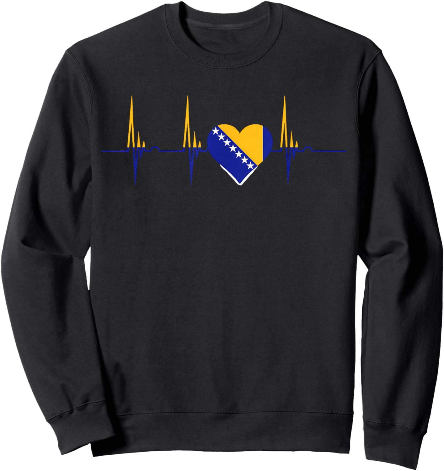Bosnia and Herzegovina Flag Bosnian Roots Sweatshirt - Sweatshirt | Black
