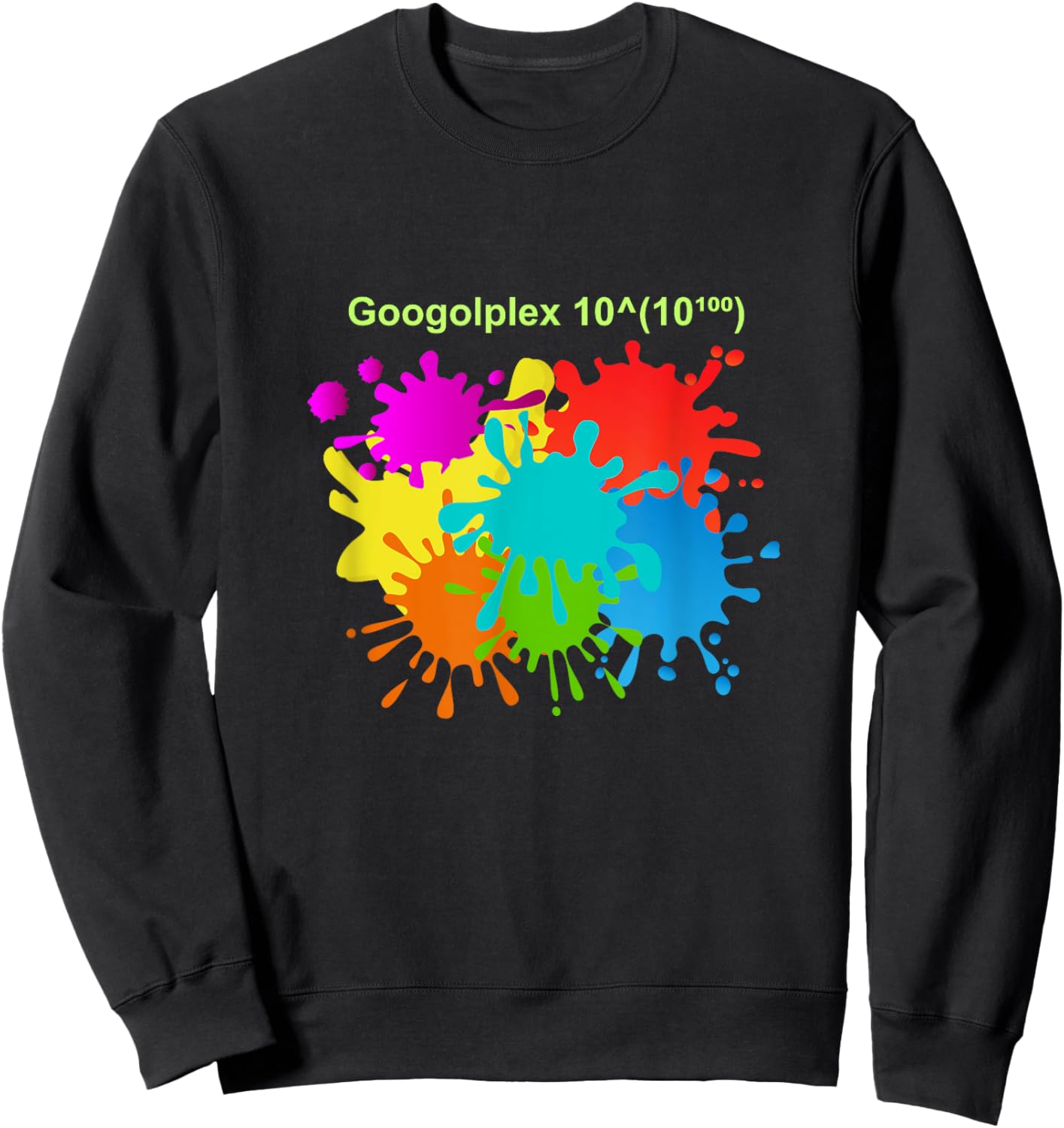 Googolplex Paint Sweatshirt - Sweatshirt | Black