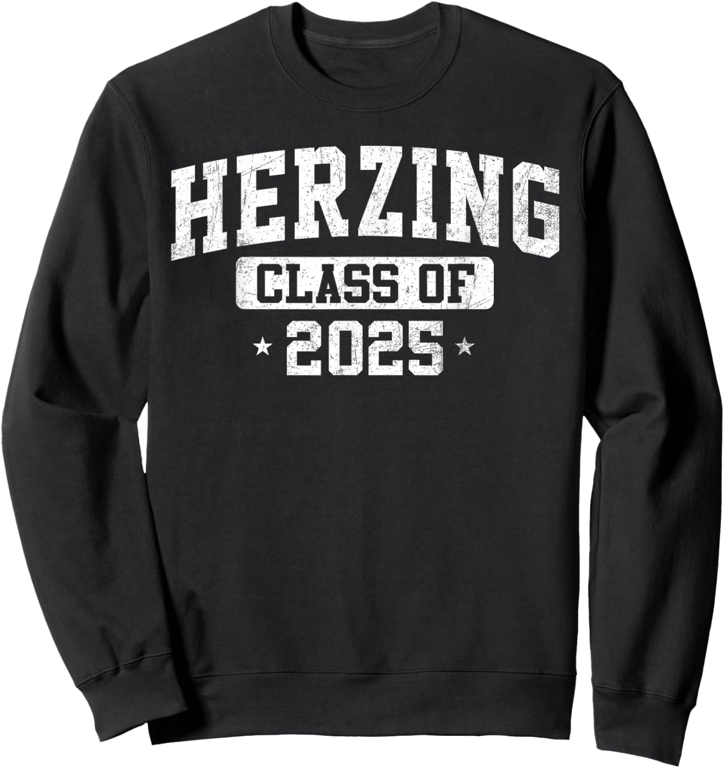 Herzing University Class of 2025 Graduate Arch Vintage Sweatshirt - Sweatshirt | Black