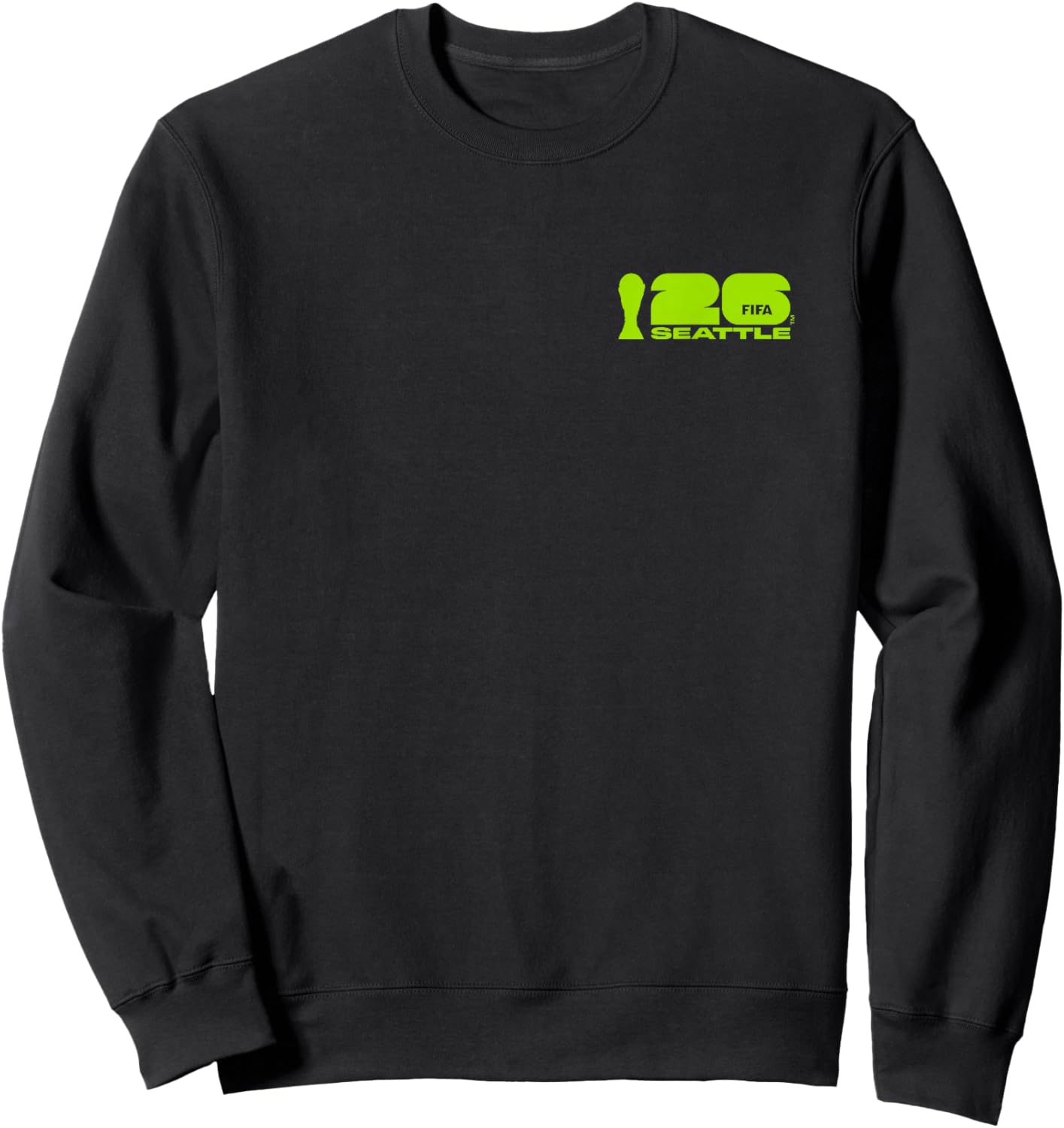 FIFA World CUP26 Seattle Poster Sweatshirt - Sweatshirt | Black