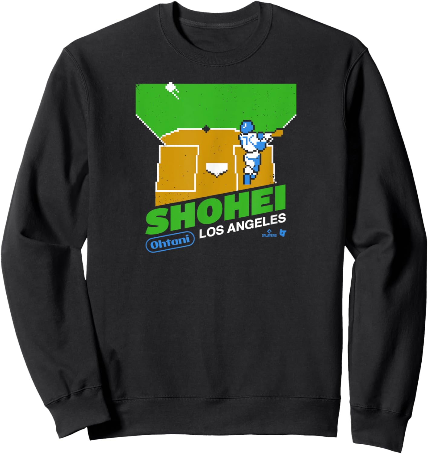 Shohei Ohtani: Retro Game - Los Angeles Baseball Sweatshirt - Sweatshirt | Black