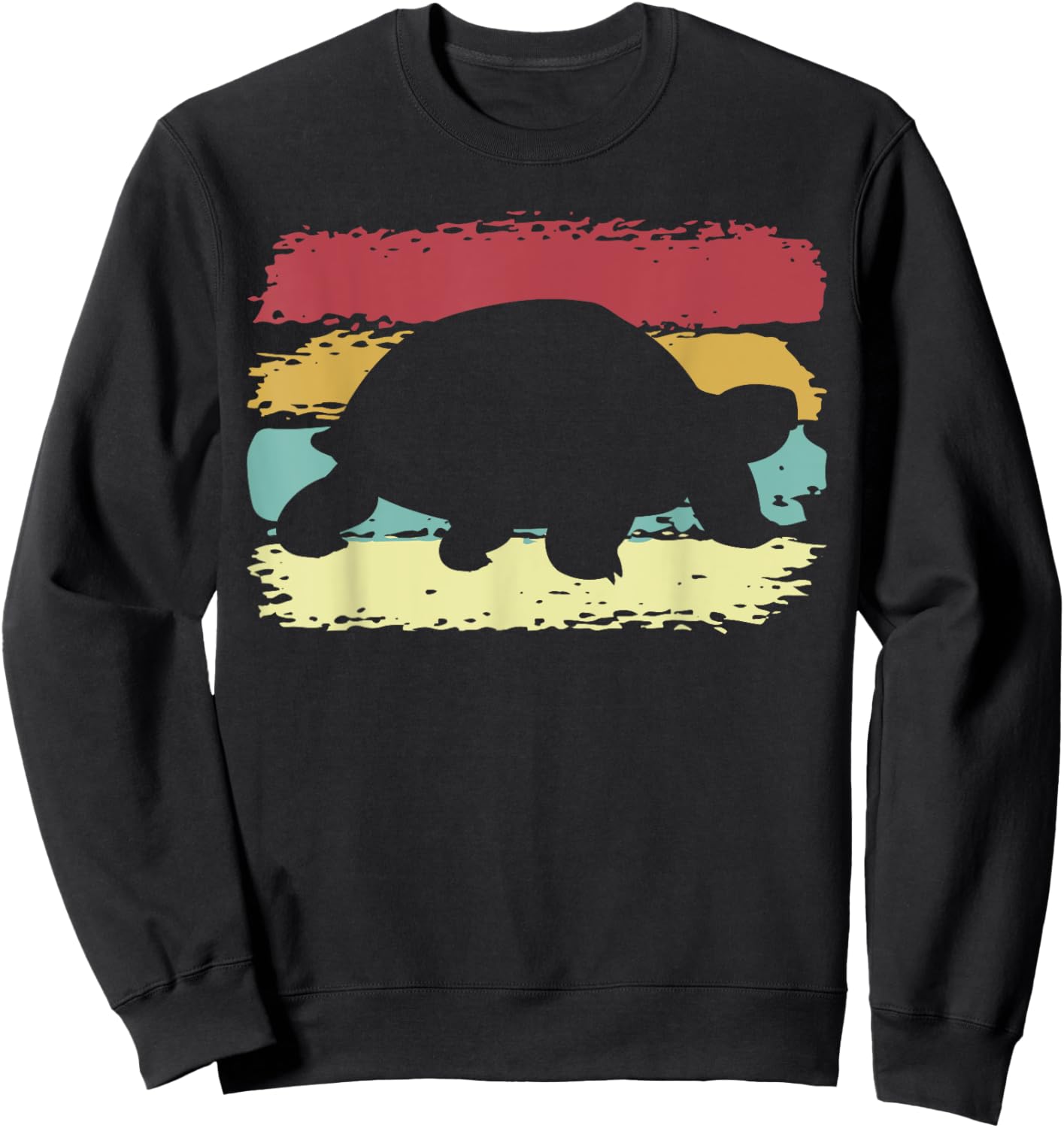 Vintage Tortoises Turtle Lover Funny Tortoise Retro Sweatshirt - Sweatshirt | Black