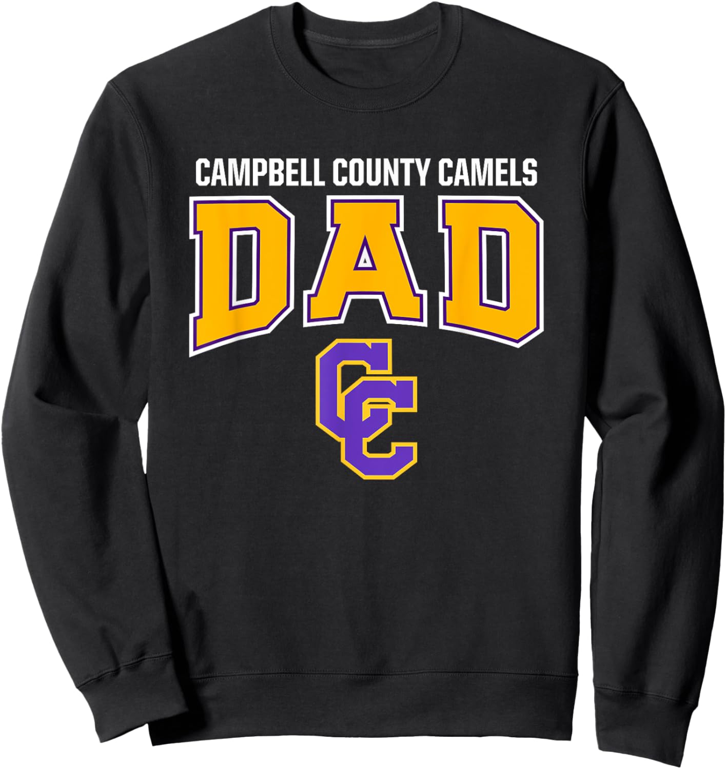 Campbell County Camels Logo Dad HS Sweatshirt - Sweatshirt | Black