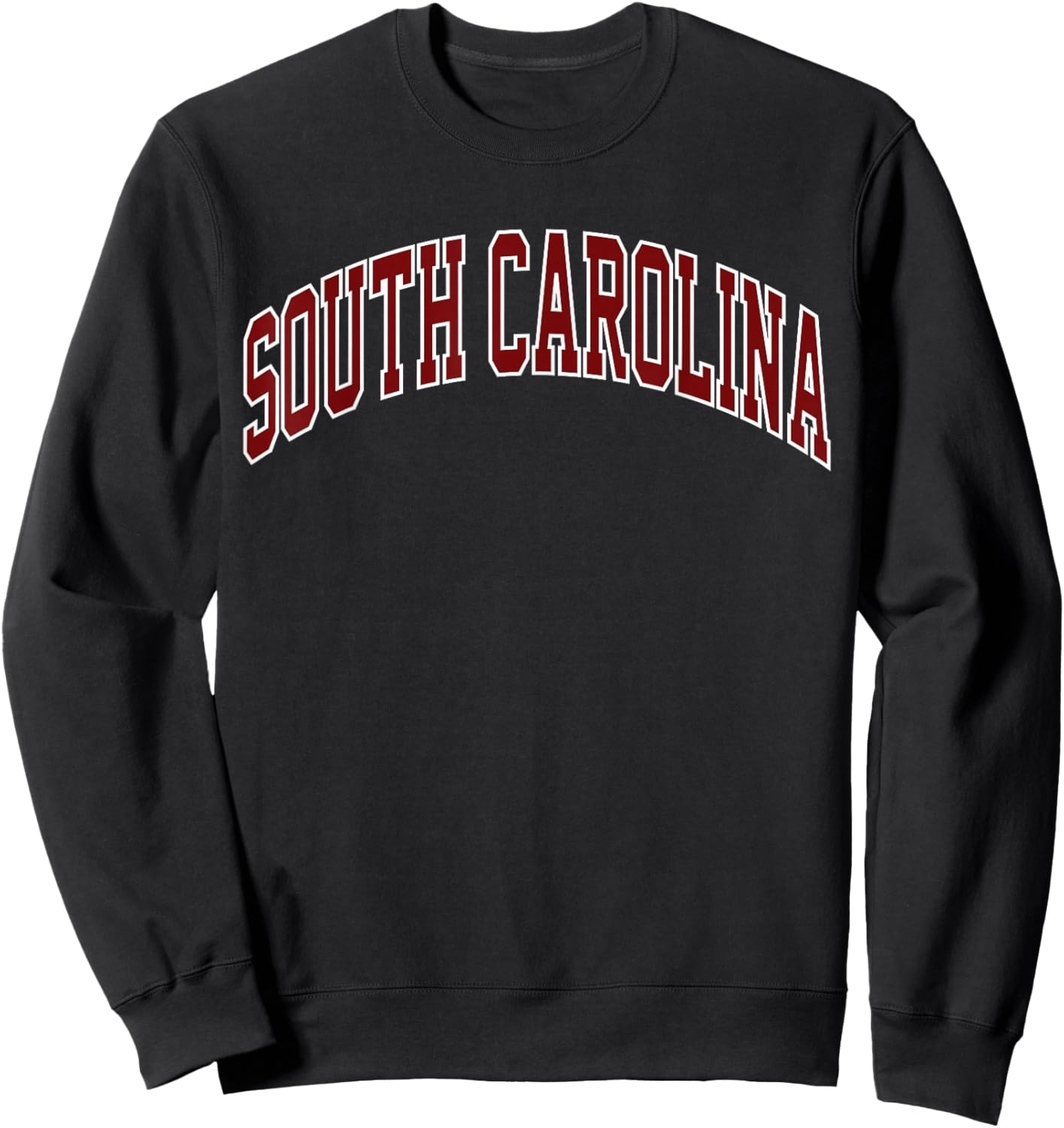 Retro South Carolina Souvenir South Carolina Red White Black Sweatshirt - Sweatshirt | Black