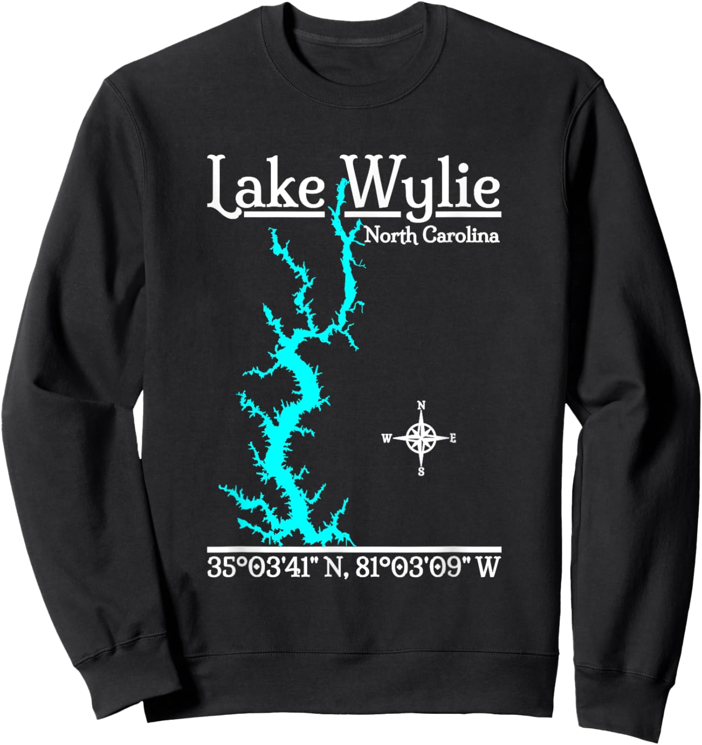 Lake Wylie - North Carolina Sweatshirt - Sweatshirt | Black