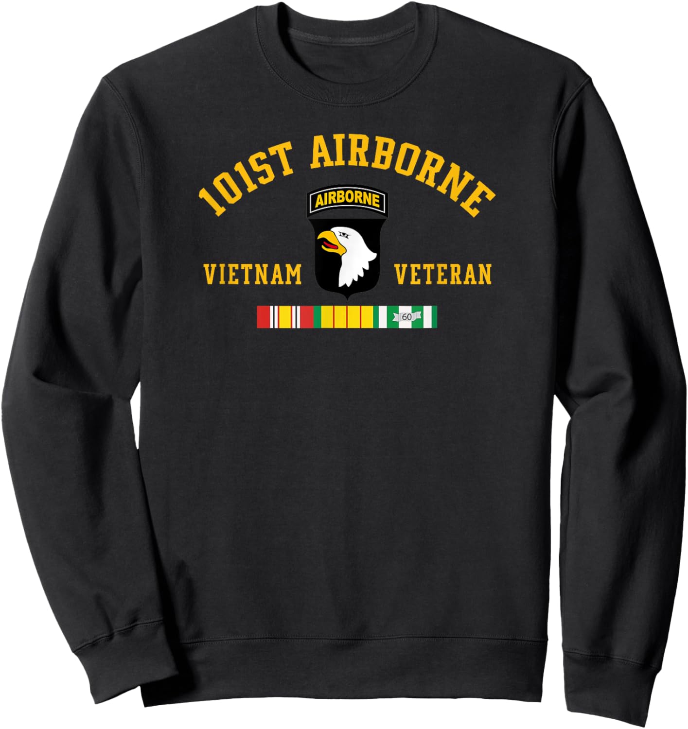 101st Airborne Division Vietnam Veteran Military Veteran Day Sweatshirt - Sweatshirt | Black