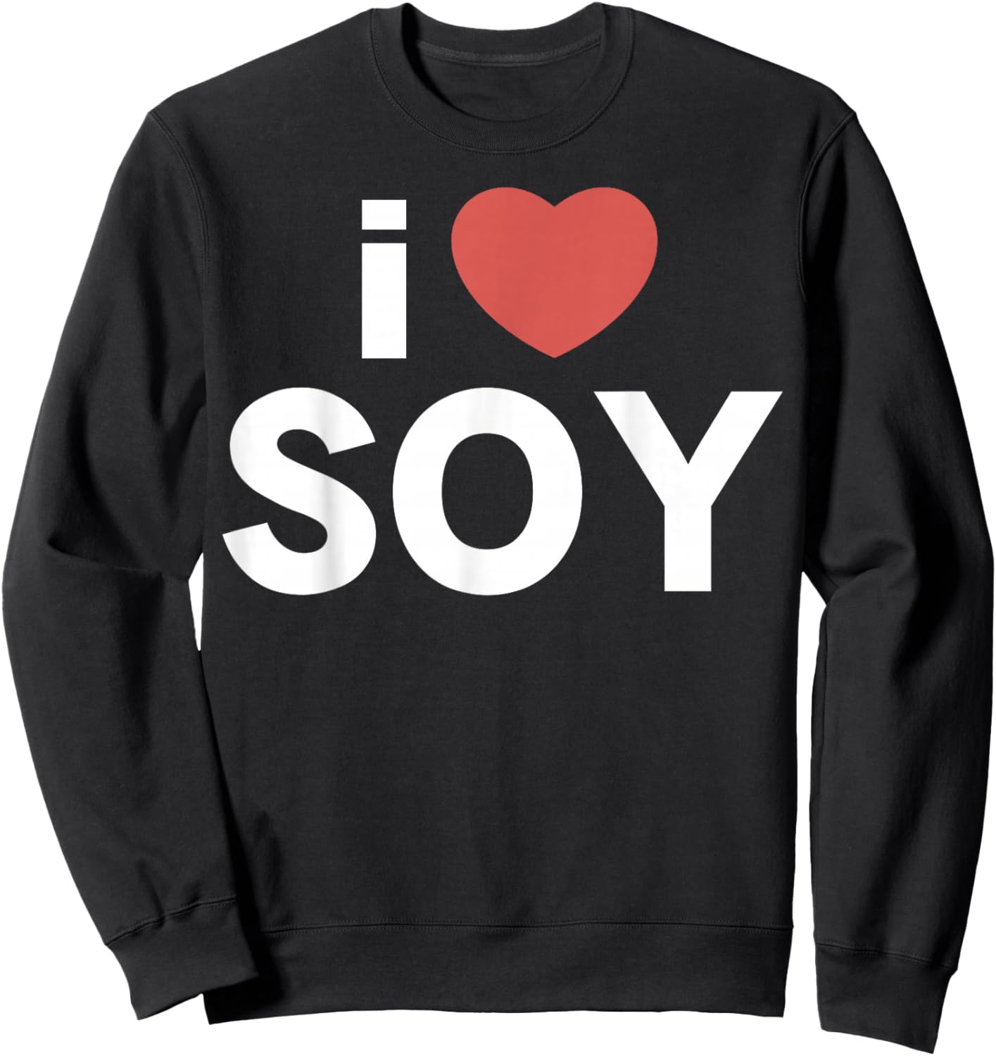 I Love Heart Soy Sweatshirt - Sweatshirt | Black