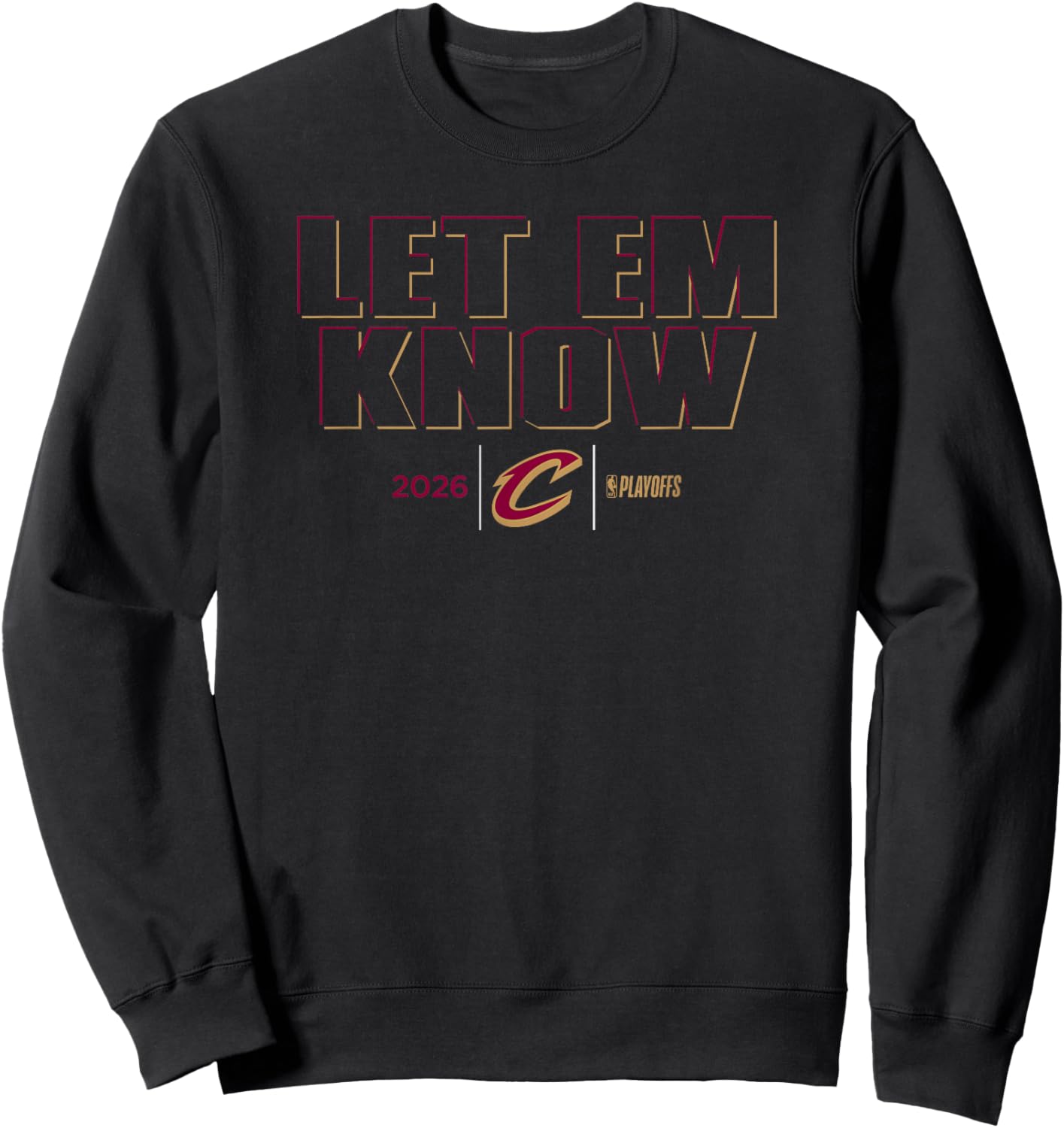 NBA 2026 Playoffs Mantra Cavaliers Shadow Realm Sweatshirt - Sweatshirt | Black