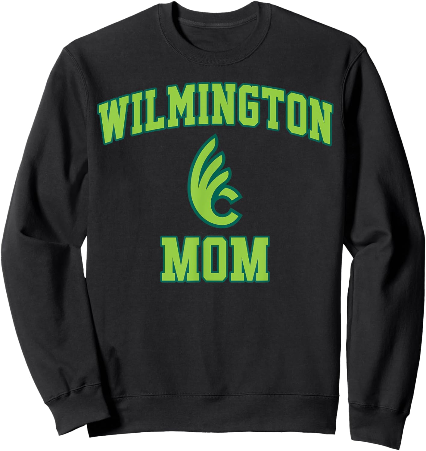 Wilmington College Mom Mother Athletics Vintage Sports Sweatshirt - Sweatshirt | Black