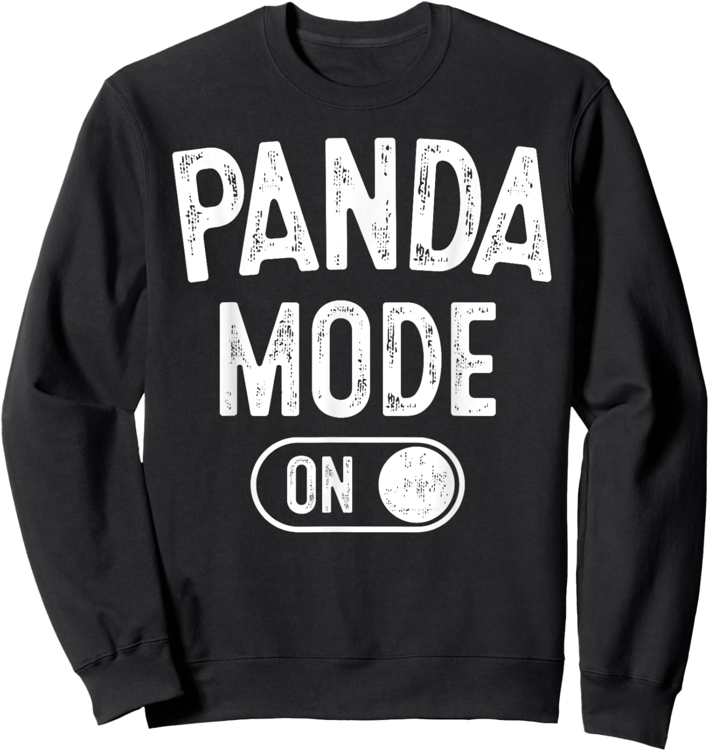 Panda Mode On Costume Funny Animal Lover Gift Sweatshirt - Sweatshirt | Black