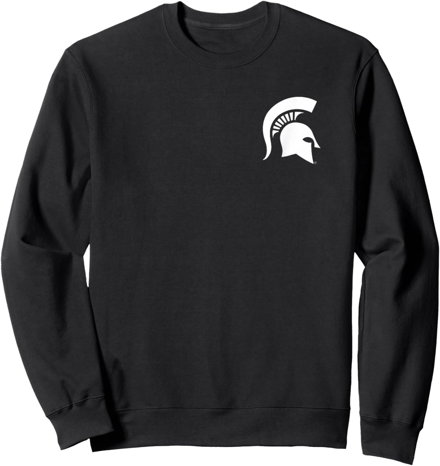Michigan State Spartans Front/Back Go Green Go White Sweatshirt - Sweatshirt | Black