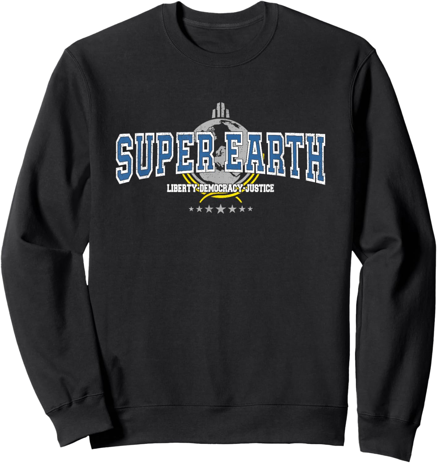 For Liberty And Democracy Hell Of Diver Hero Gamer Gaming Sweatshirt - Sweatshirt | Black