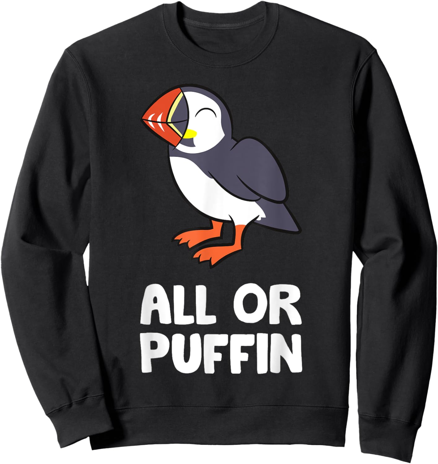 All Or Puffin Sweatshirt - Sweatshirt | Black