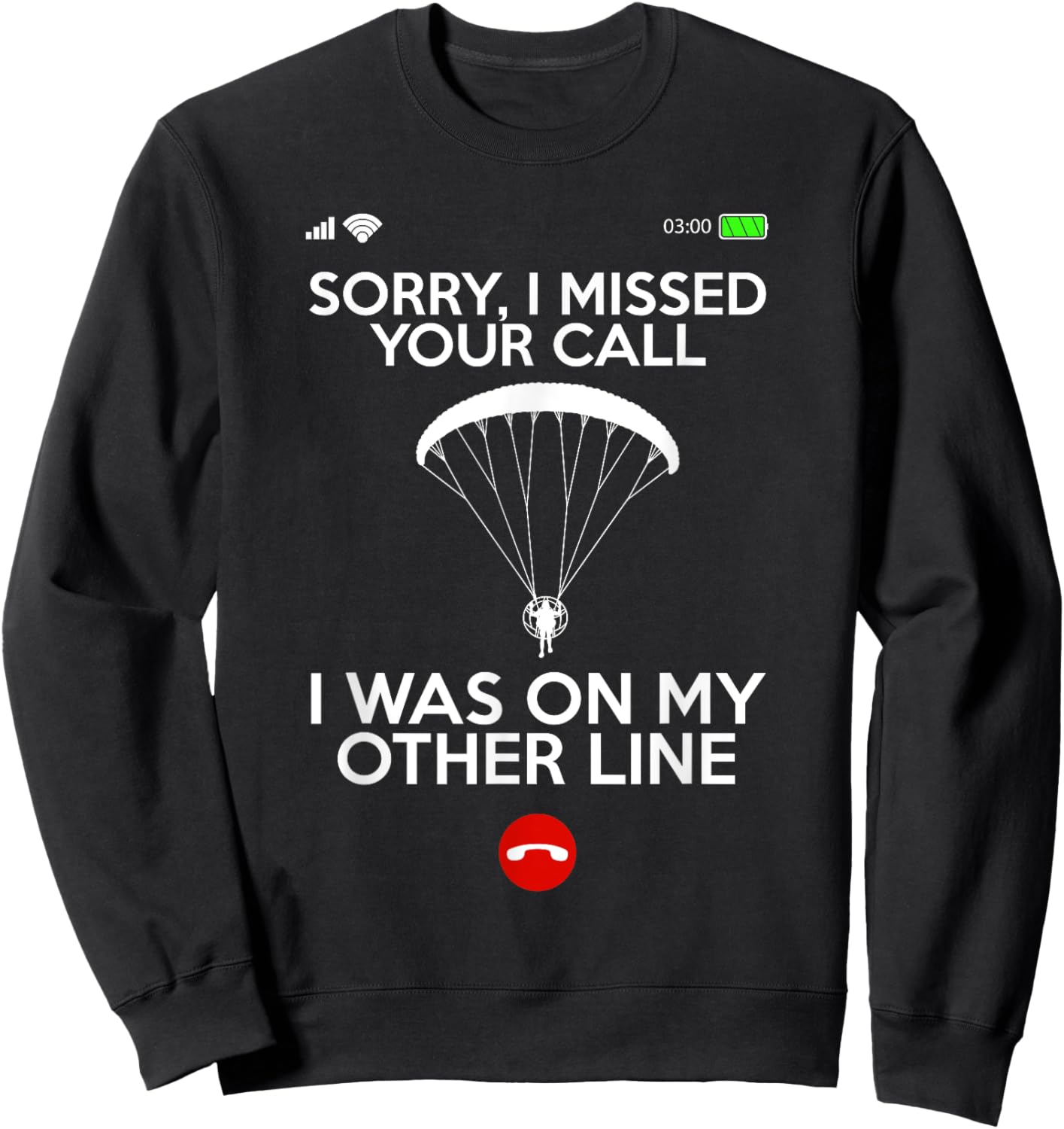 Cool Paramotor Art Women PPG Paragliding Paramotor Sweatshirt - Sweatshirt | Black