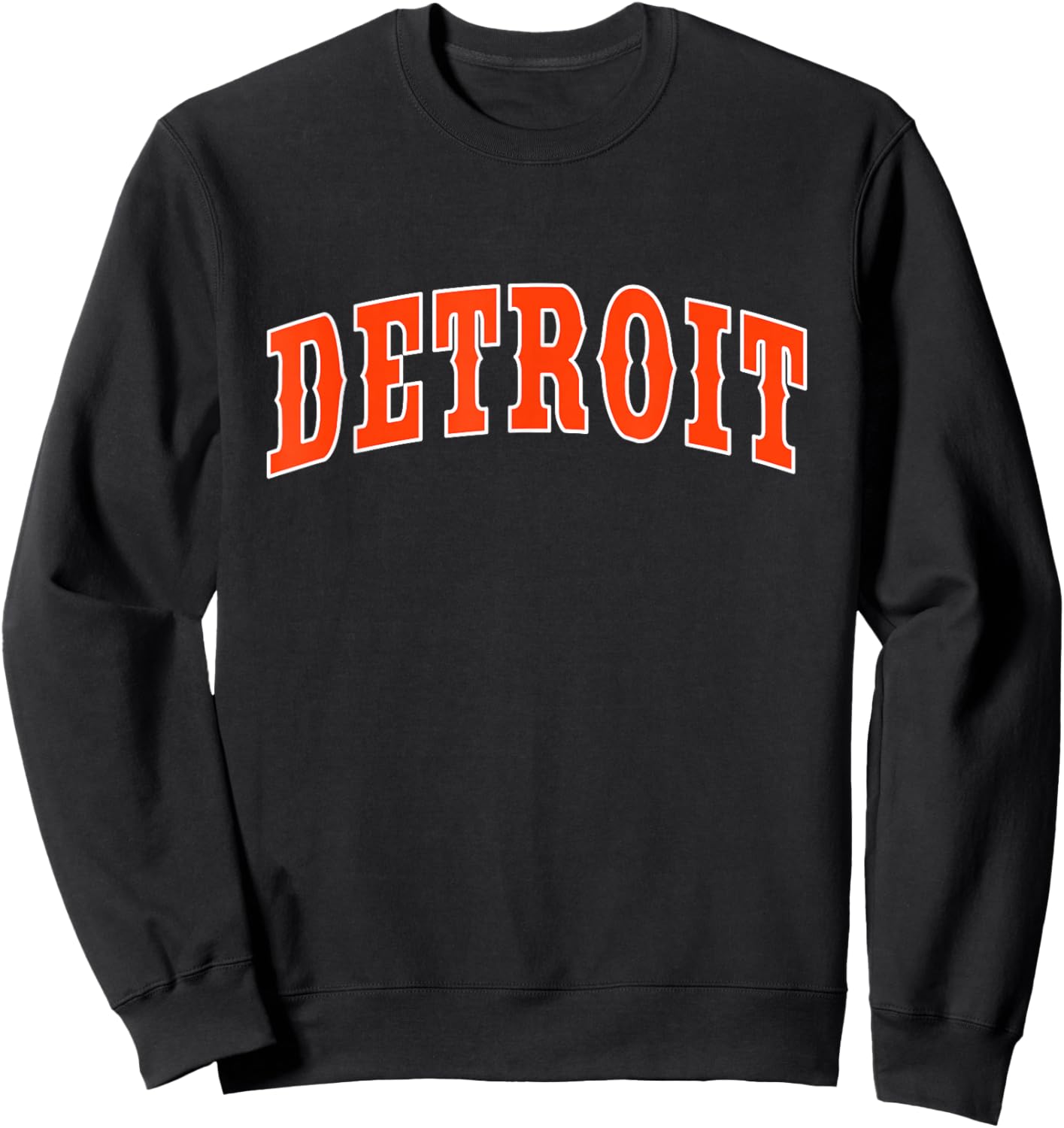 DETROIT - Throwback Design - Classic Sweatshirt - Sweatshirt | Black