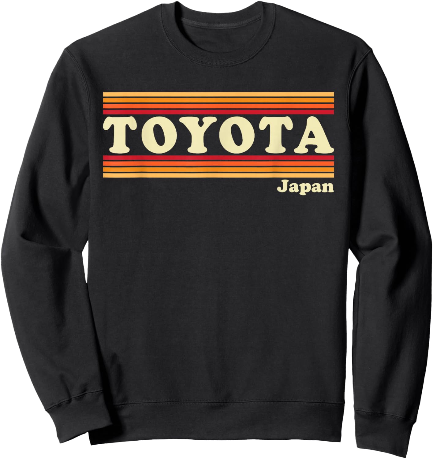 Vintage 80s Toyota Japan Retro Graphic Sweatshirt - Sweatshirt | Black