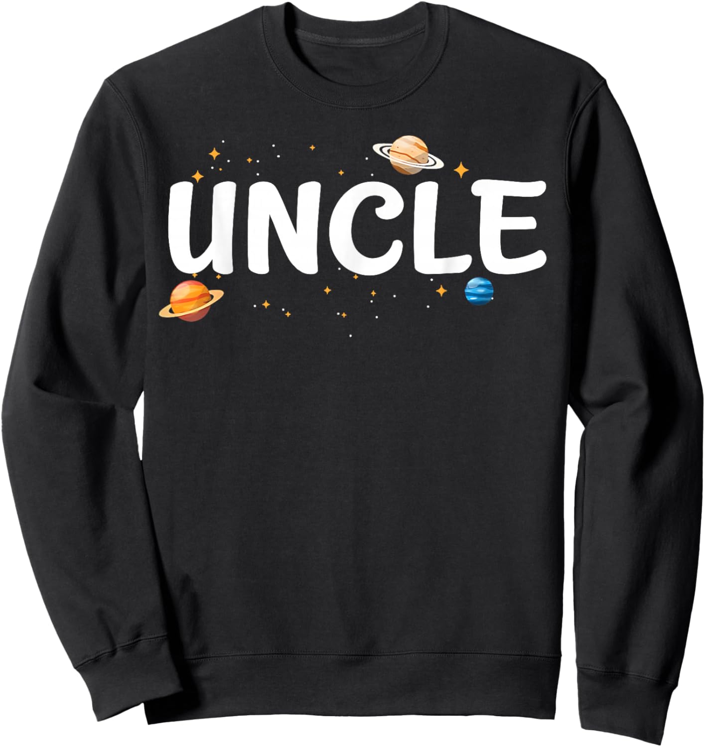 Uncle of The Birthday Boy Astronaut 1st Birthday Family Sweatshirt - Sweatshirt | Black