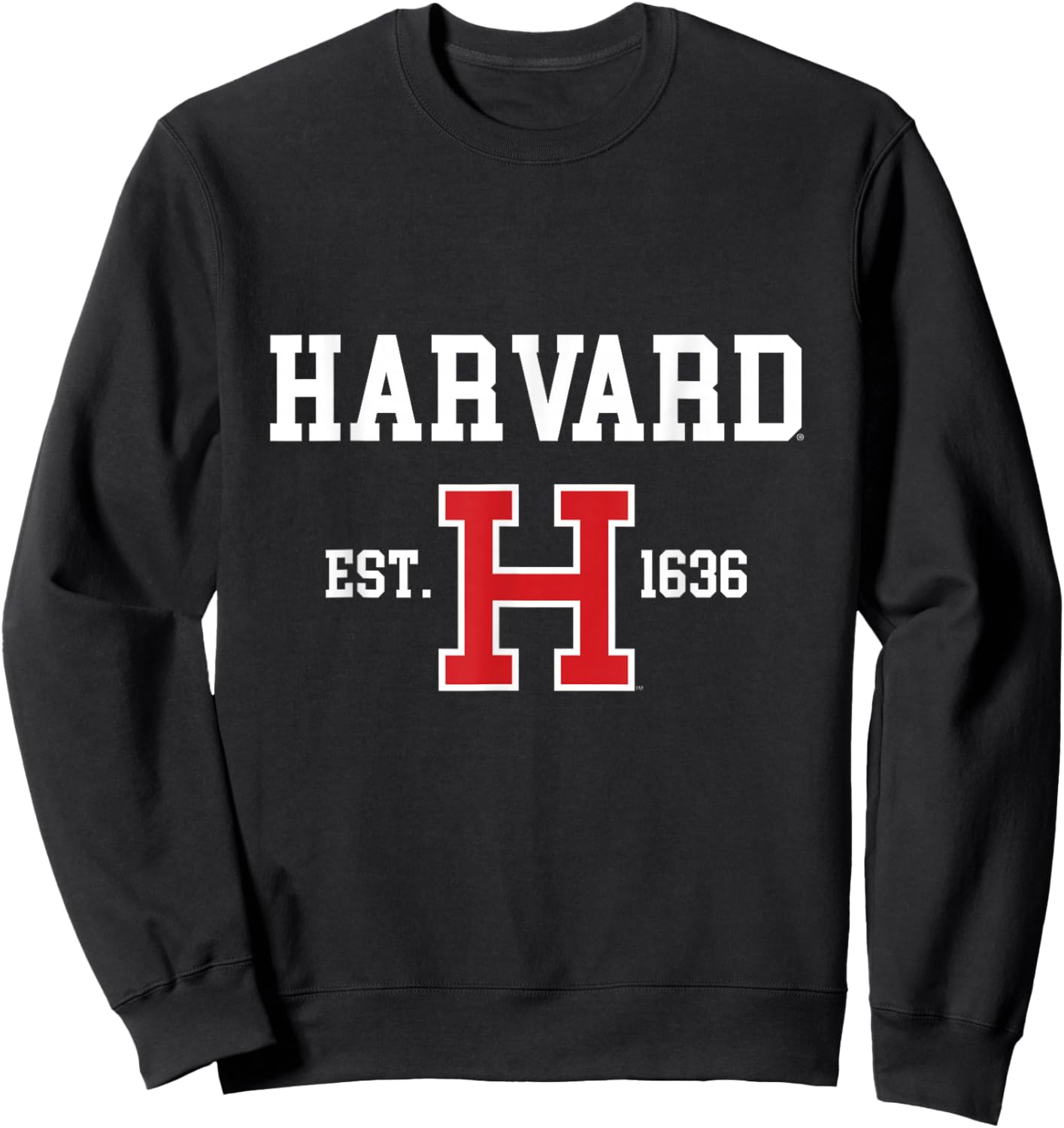 Harvard University East 1636 Logo Ivy League College PAFI131 Sweatshirt - Sweatshirt | Black