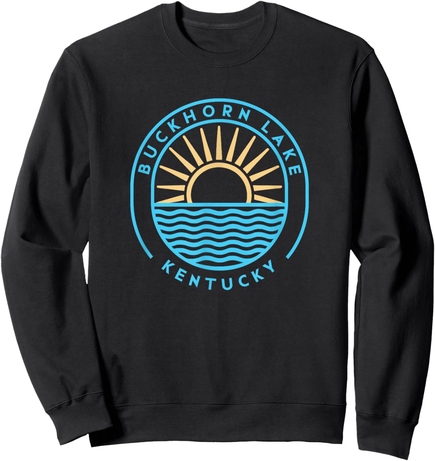 Buckhorn Lake Kentucky Outdoors Vintage Sweatshirt - Sweatshirt | Black