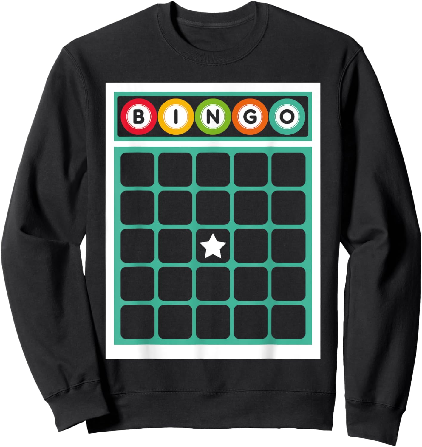 Bingo Card Bingo Costume Funny Bingo Player Halloween Outfit Sweatshirt - Sweatshirt | Black