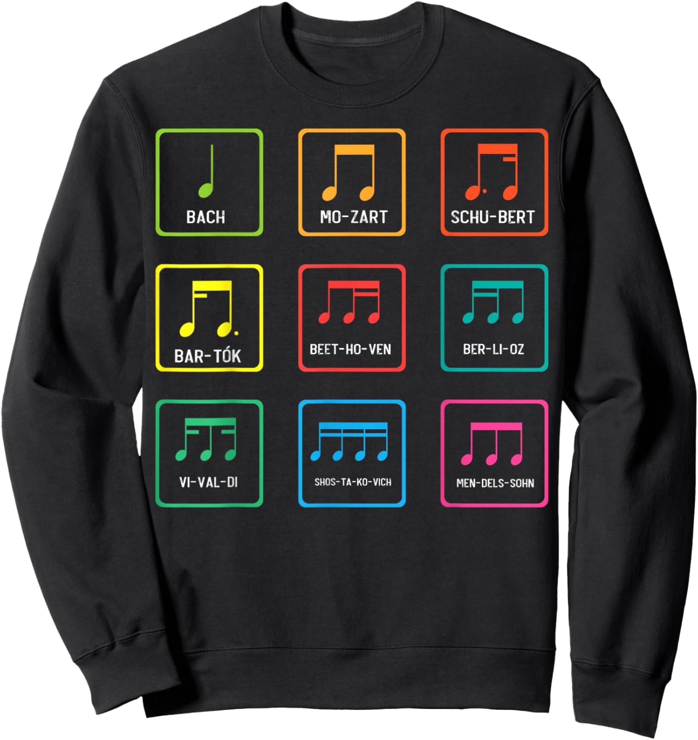 Classic Composers Classical Music - Classical Musician Sweatshirt - Sweatshirt | Black