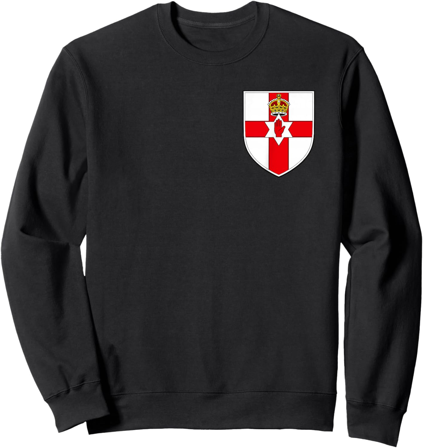 Drapeau de l'Irlande du Nord - Armoiries de l'Irlande du Sweatshirt - Sweatshirt | Black