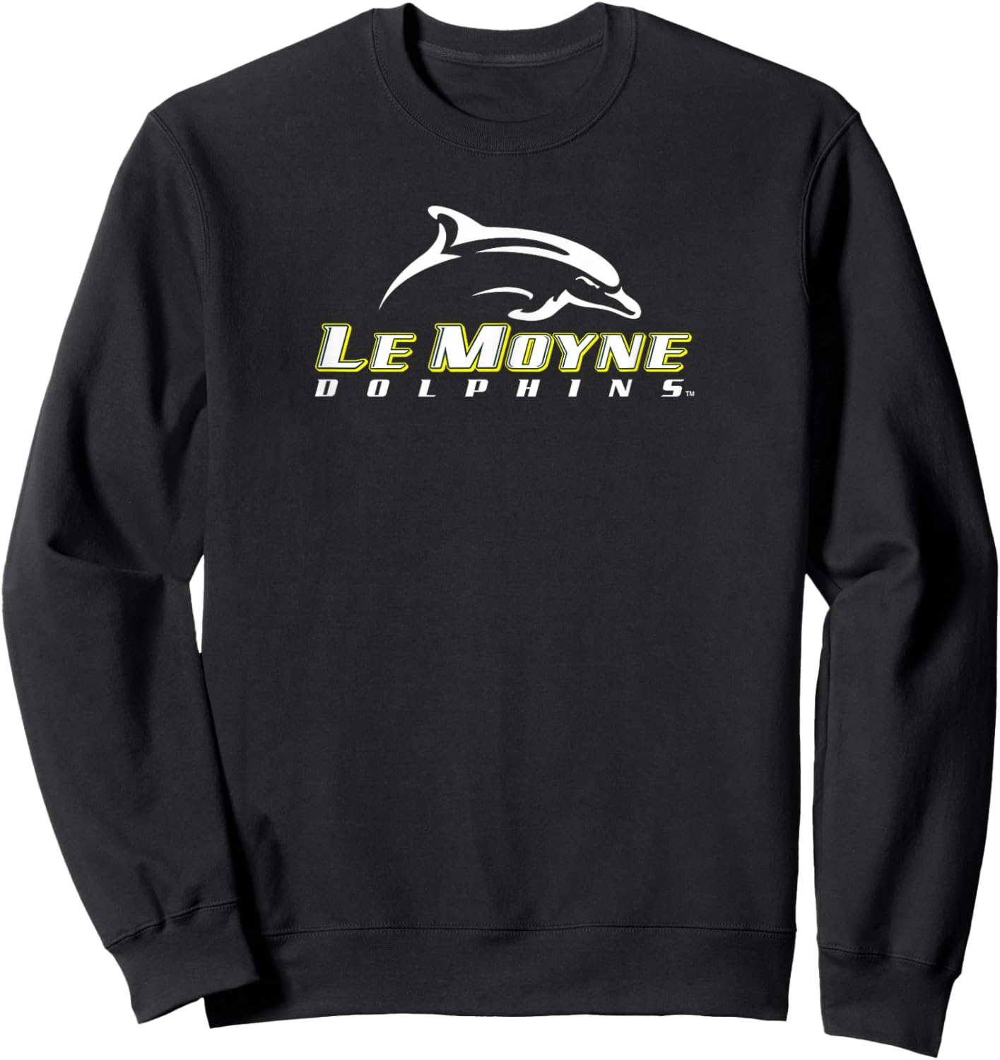 Le Moyne College Dolphins Primary Logo Sweatshirt - Sweatshirt | Black