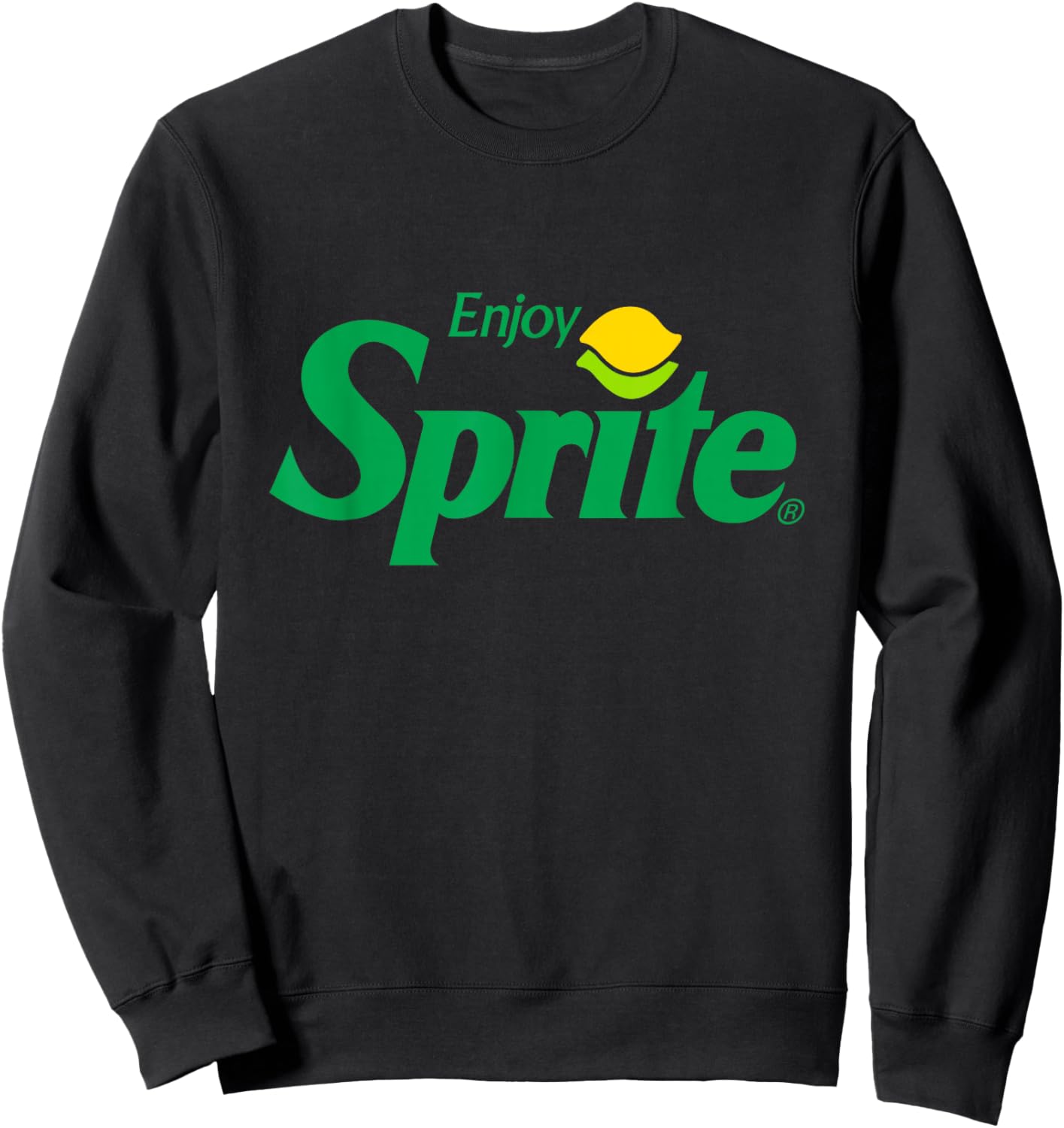 Enjoy Sprite 90s Lemon Logo Sweatshirt - Sweatshirt | Black