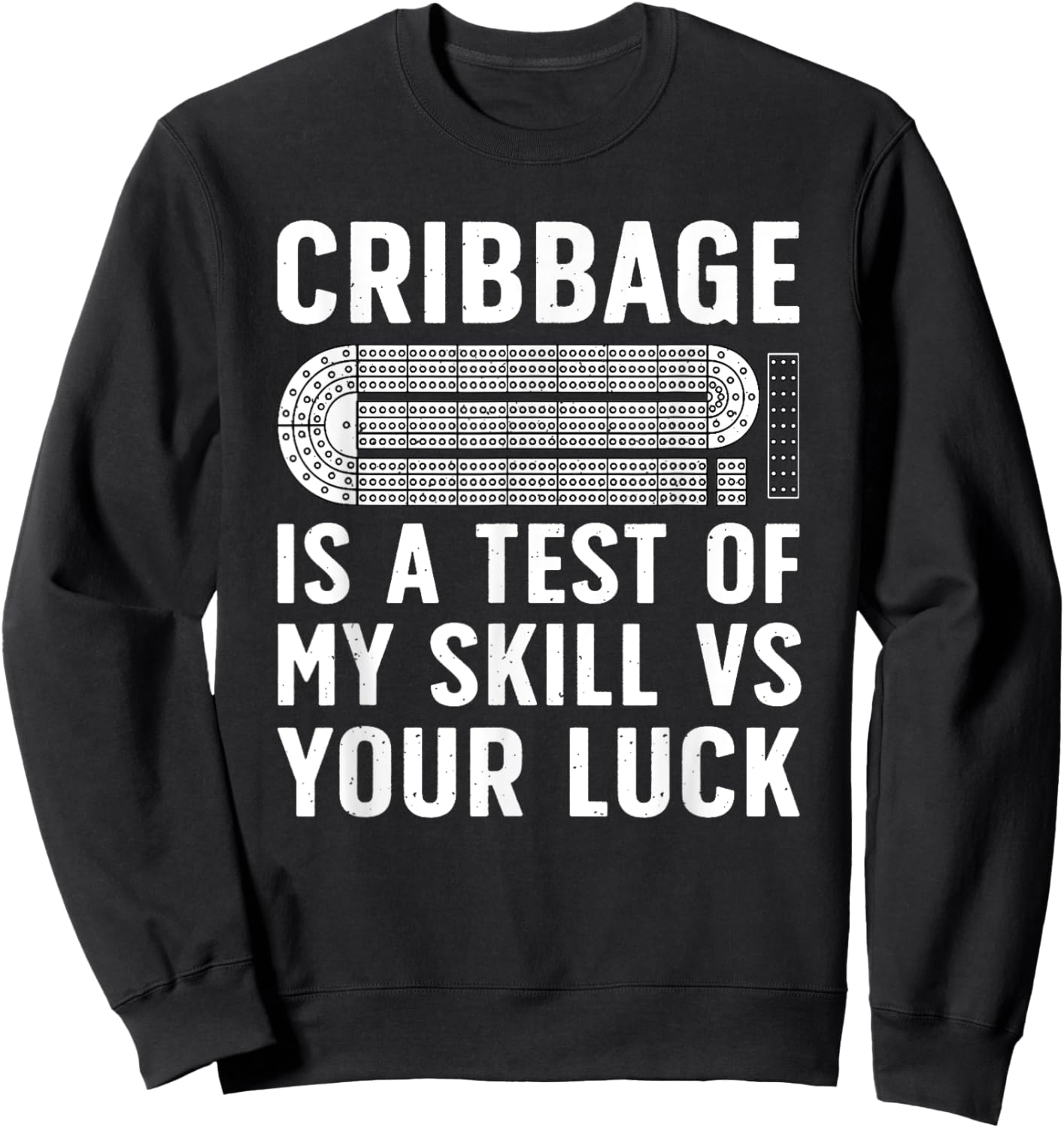 Funny Cribbage Design Women Card Game Cribbage Lover Sweatshirt - Sweatshirt | Black