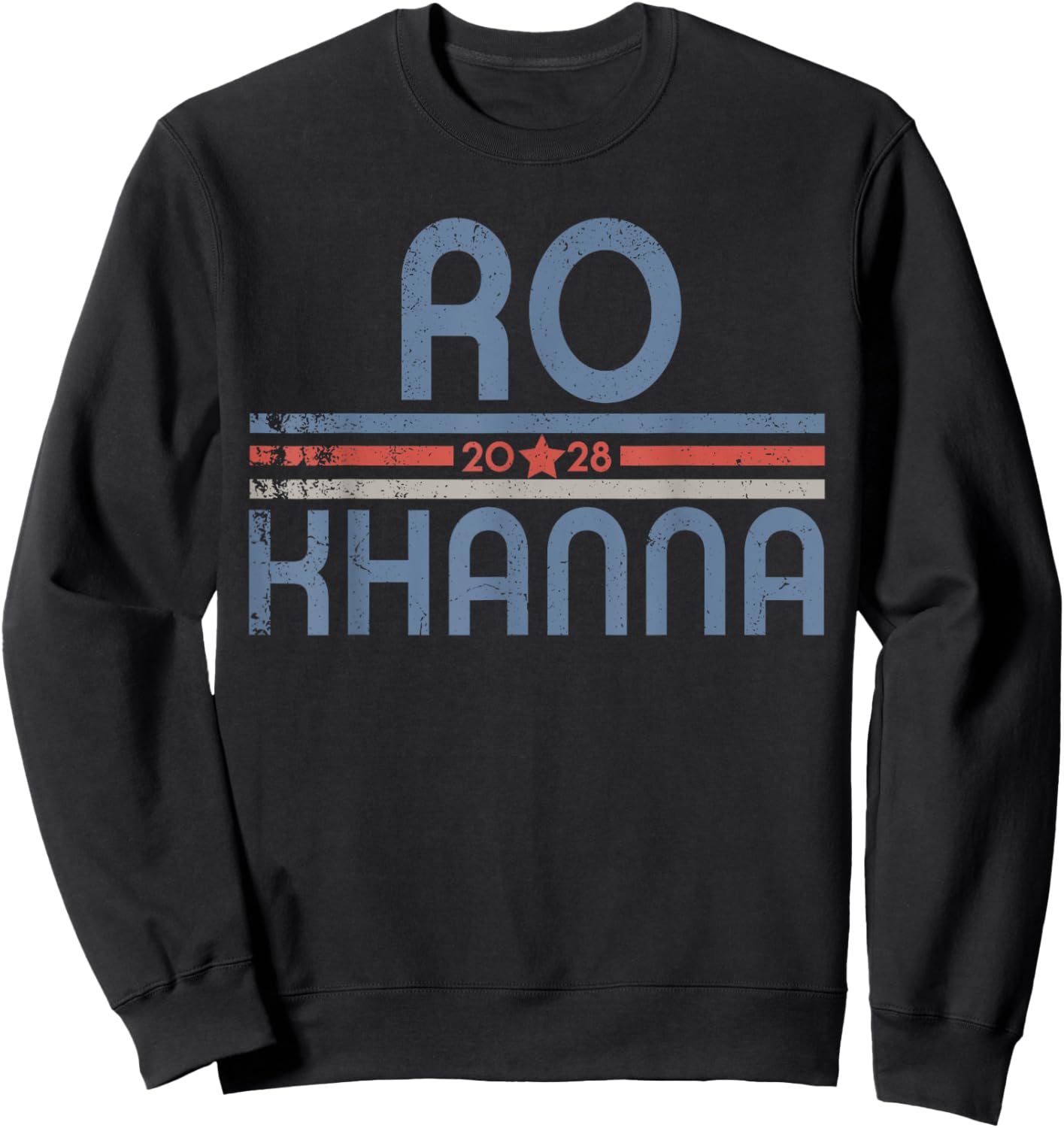 Ro Khanna For President 2028, Rohit Khanna 2028 Vintage Sweatshirt - Sweatshirt | Black