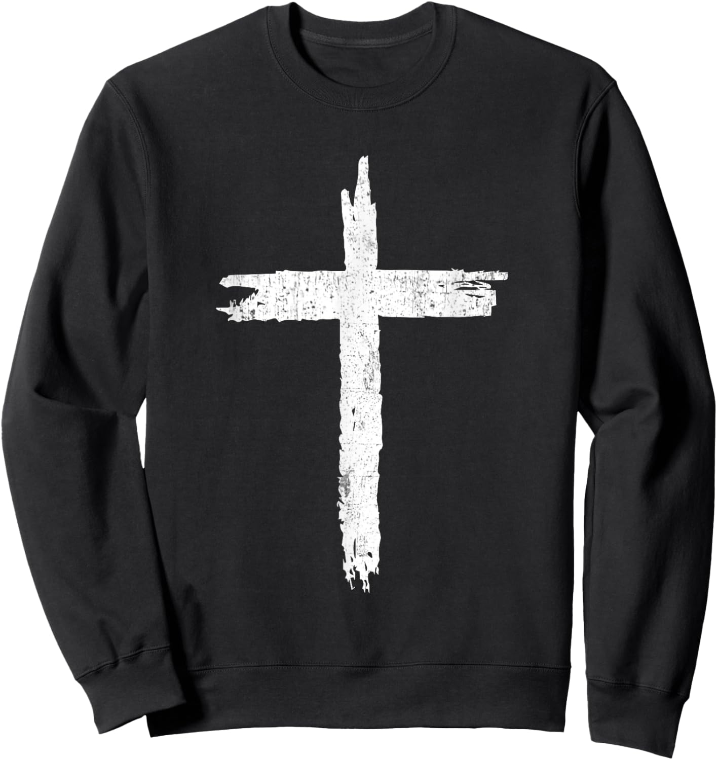 Christian Cross Christians Jesus Christ Cross Sweatshirt - Sweatshirt | Black