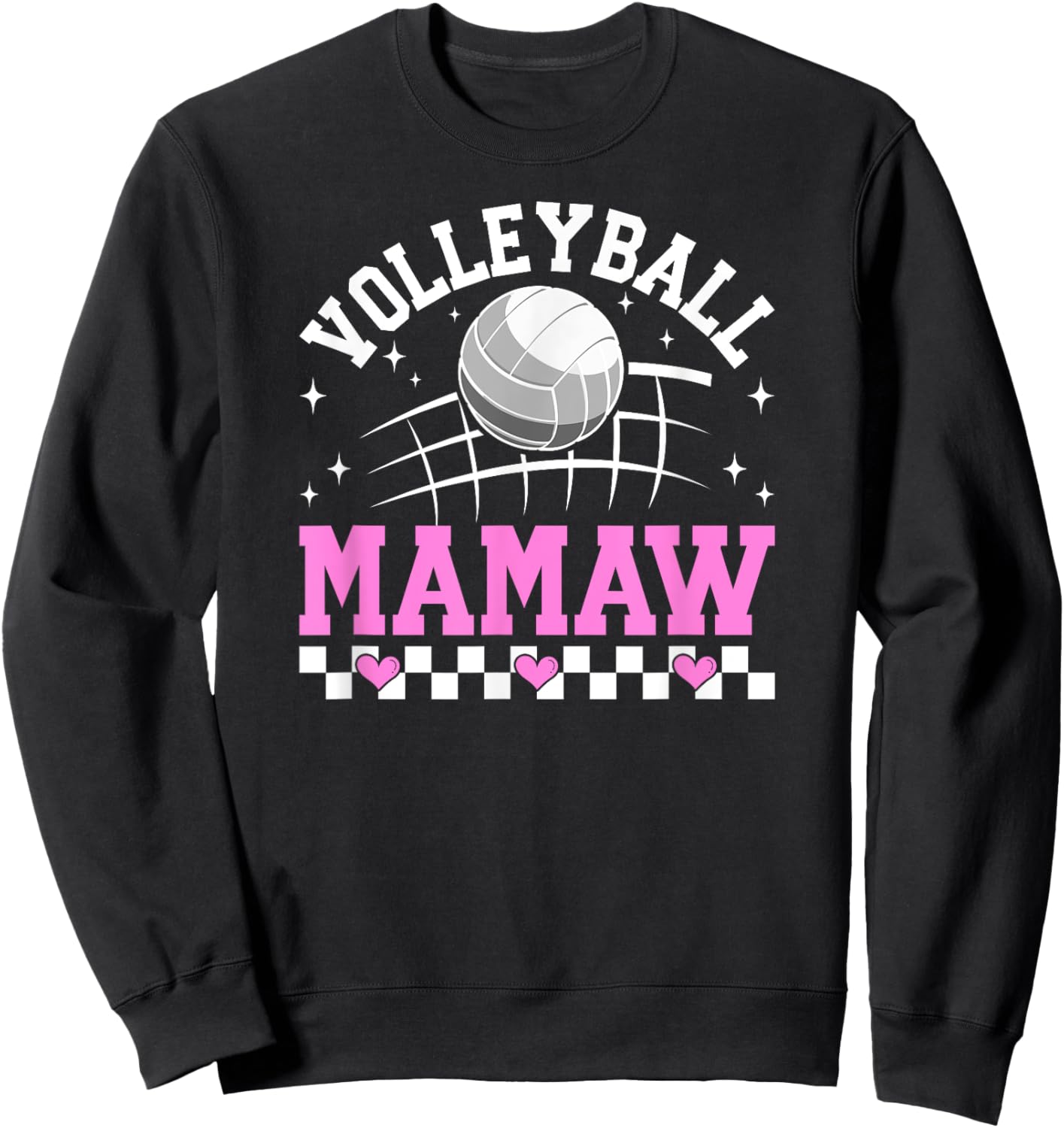 Volleyball Mamaw Of A Volleyball Player Mamaw Sweatshirt - Sweatshirt | Black