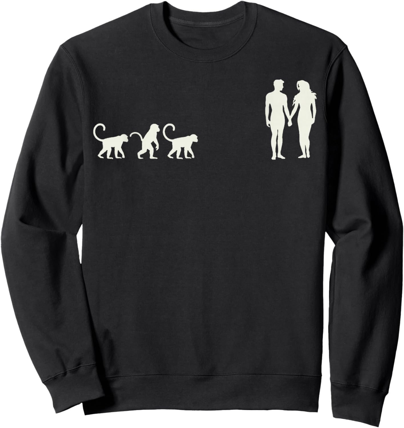 God Created Them Male and Female Sweatshirt - Sweatshirt | Black