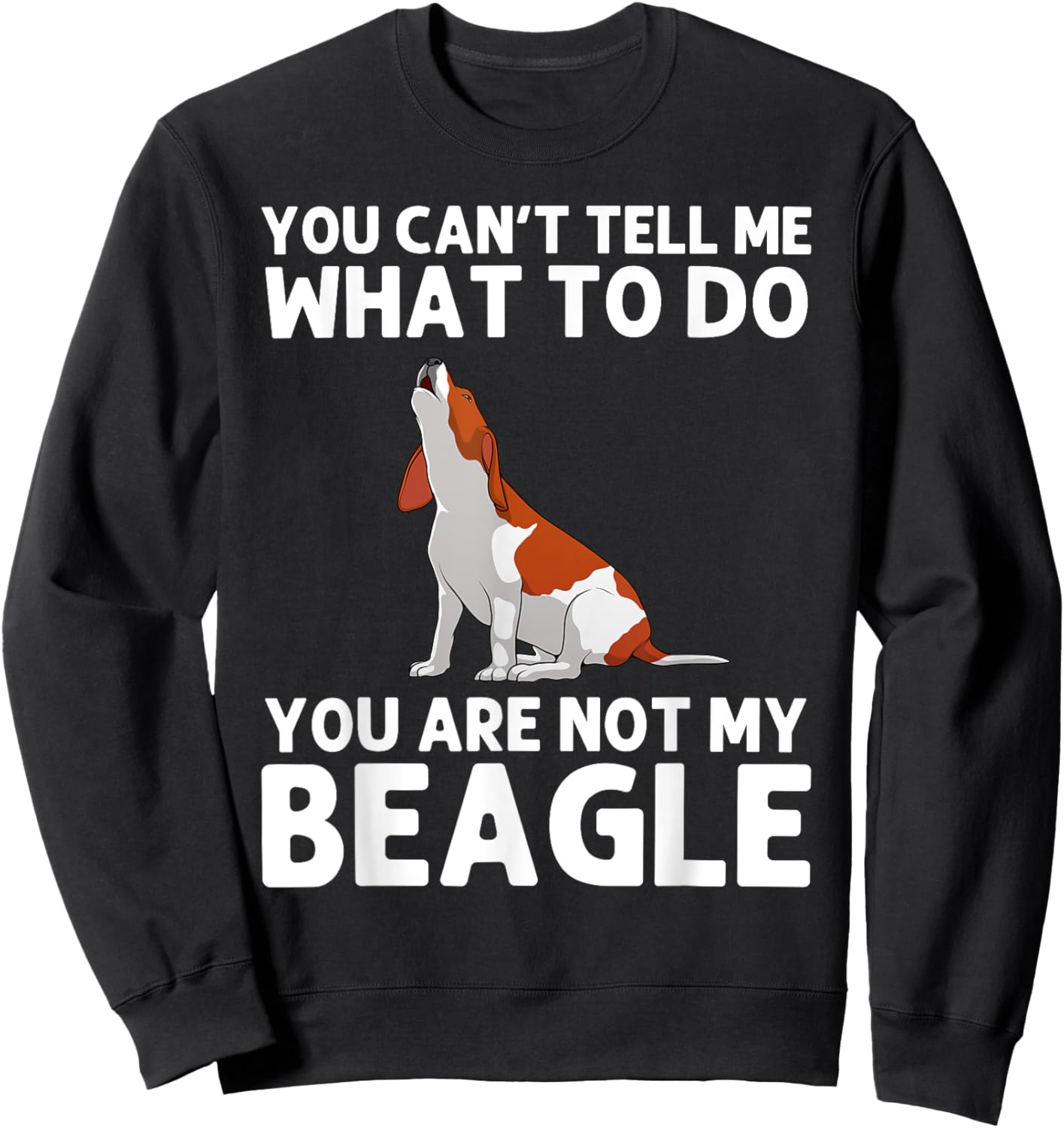 Funny Beagle Design Women Hound Beagle Dog Lovers Sweatshirt - Sweatshirt | Black