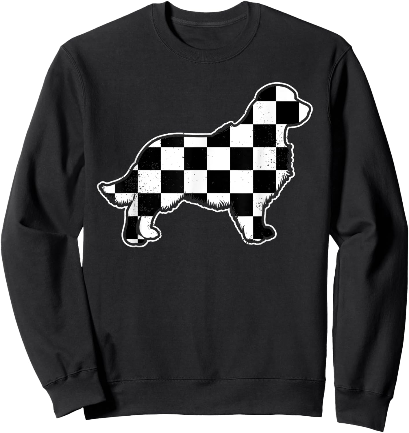 Checkered Golden Retriever Race Car Checkered Dog Lover Women Girls Kids Sweatshirt - Sweatshirt | Black