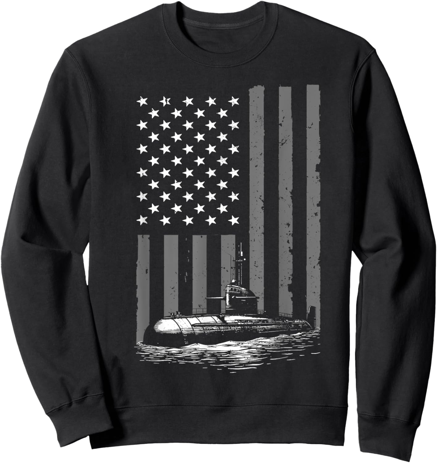 Funny Submarine Design Submariner Submarine Veteran Sweatshirt - Sweatshirt | Black