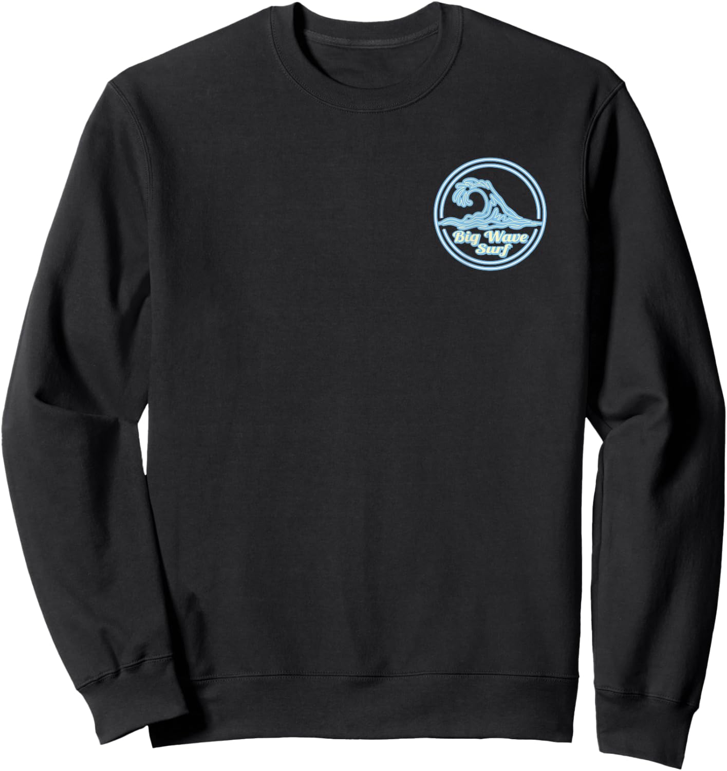 Teahupo'o, Tahi Teahupoo Big Wave Surf Club, surfing graphic Sweatshirt - Sweatshirt | Black