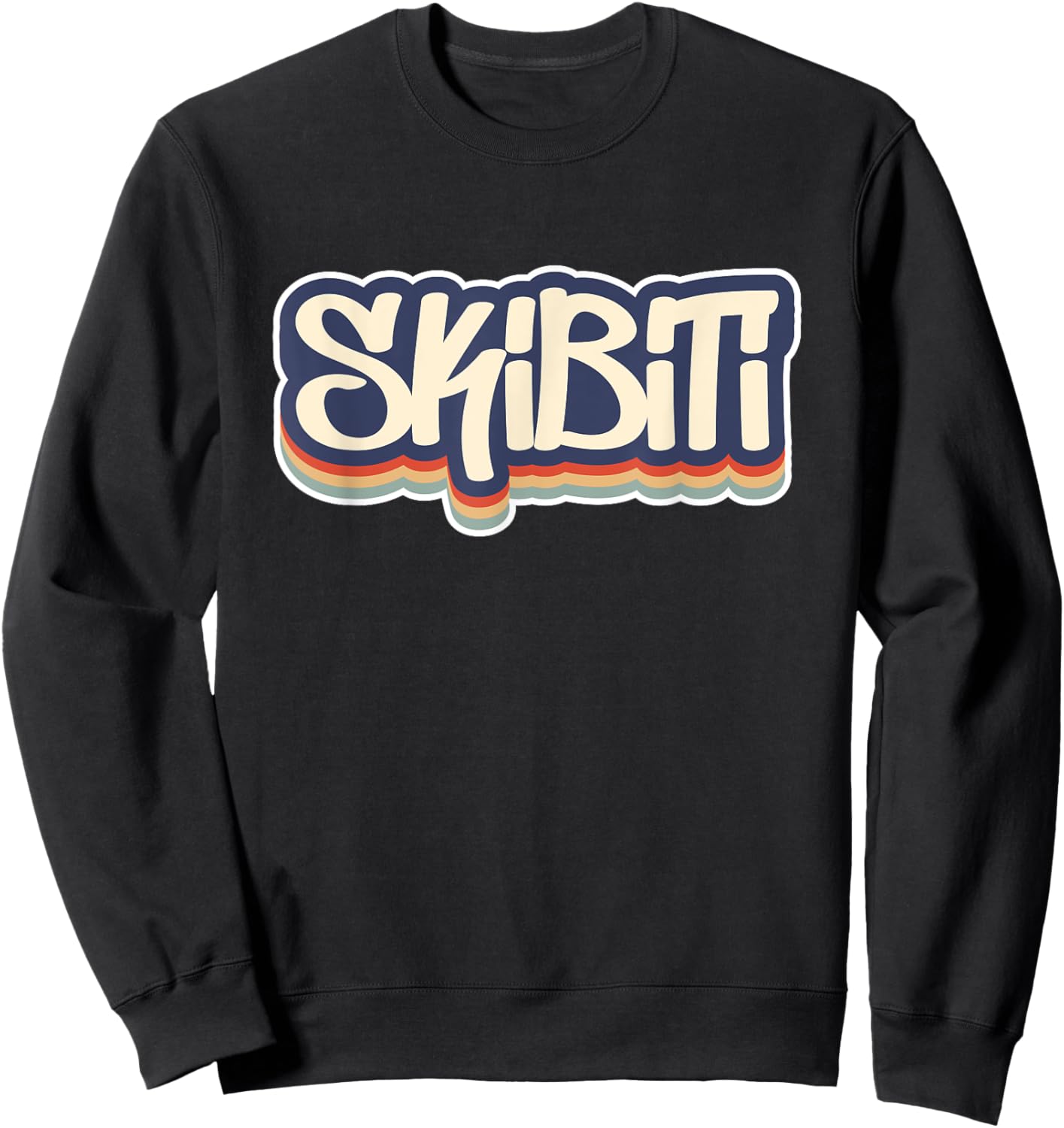 Skibiti Toilet Gen Alpha Slang Meme Ohio Rizz Rizzler Funny Sweatshirt - Sweatshirt | Black