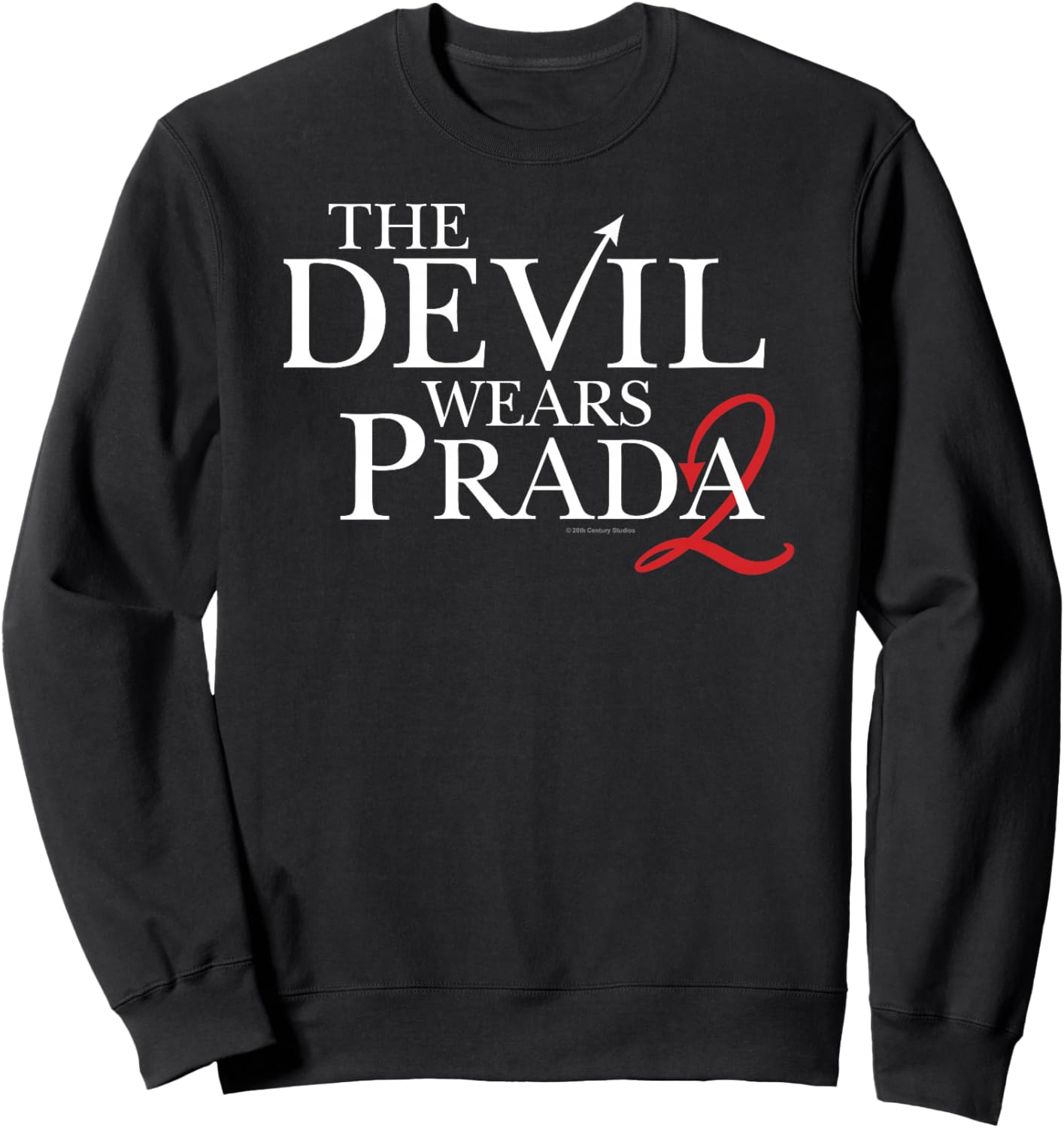 The Devil Wears Prada 2 Official Logo 2 As Red Devil's Tail Haut de Gamme Sweatshirt - Sweatshirt | Black