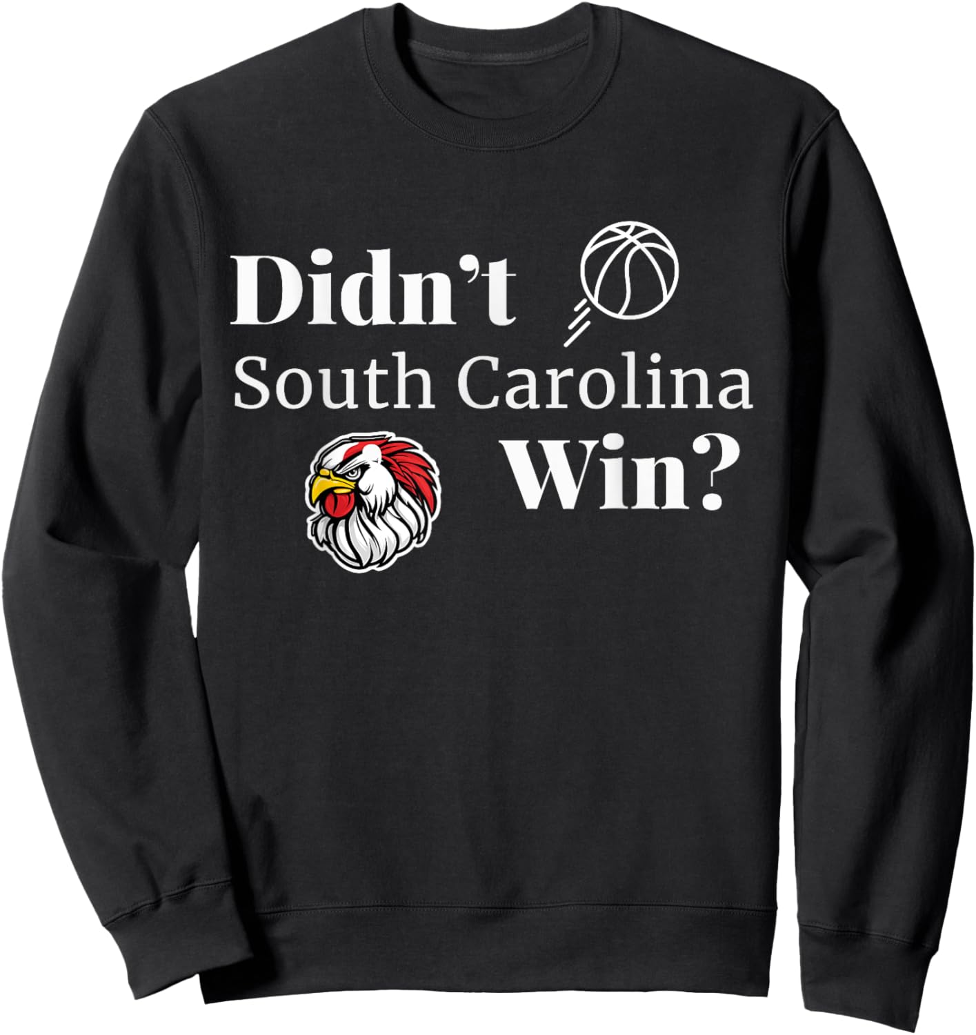 Victory Celebrating South Carolina Basketball Win Sweatshirt - Sweatshirt | Black