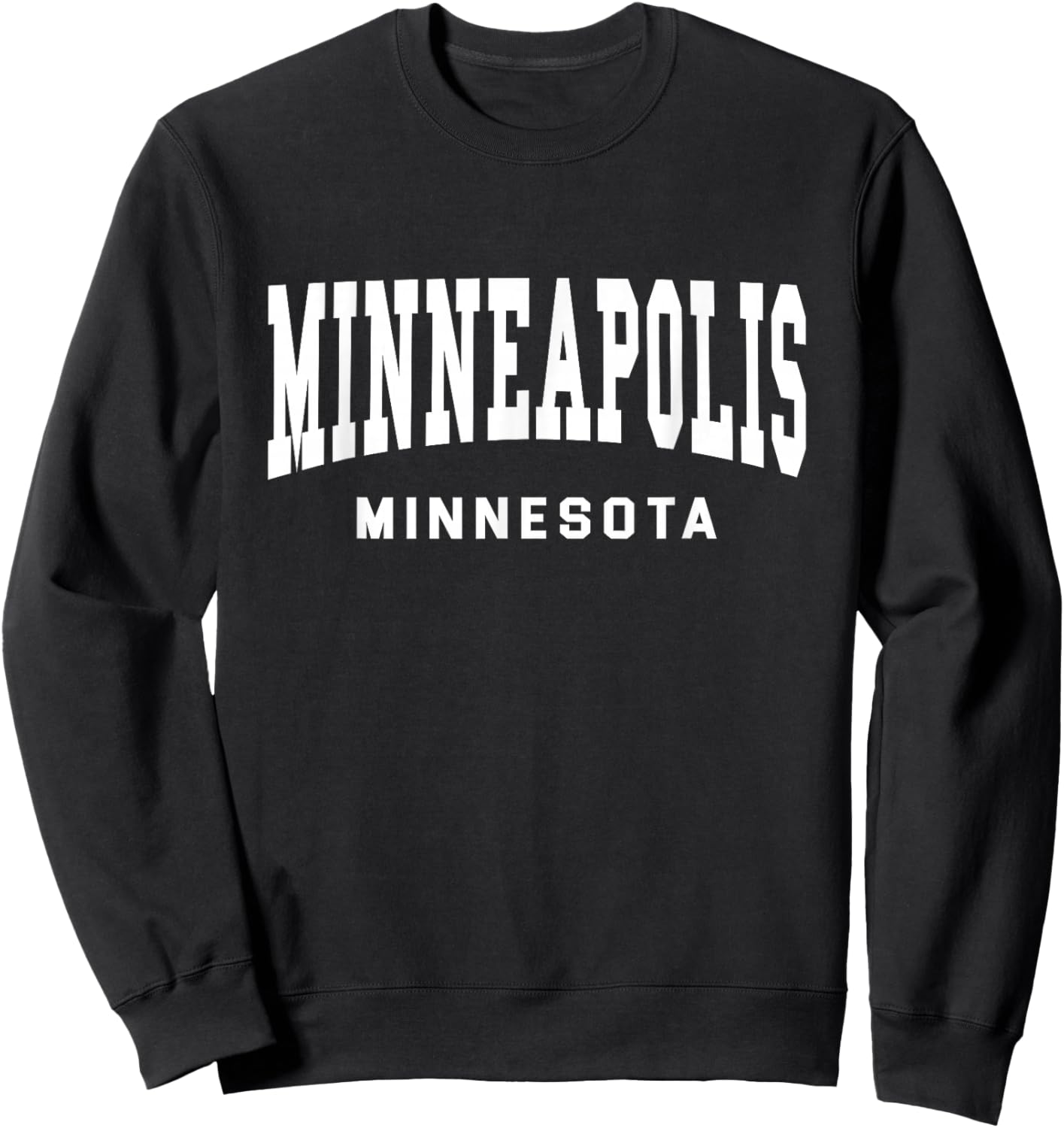 Minneapolis - Minnesota - Throwback Design - Classic Sweatshirt - Sweatshirt | Black