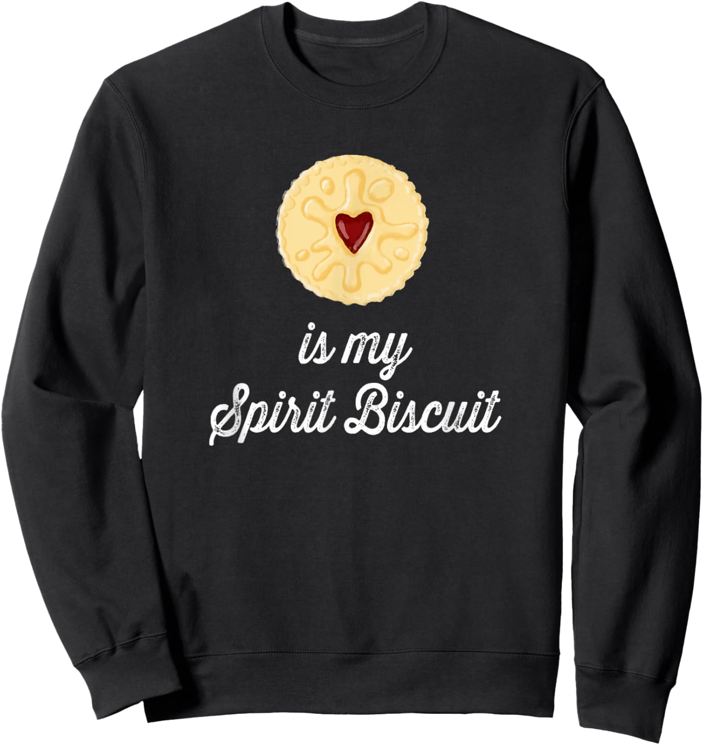 Jammie Dodger is my Spirit Biscuit Sweatshirt - Sweatshirt | Black