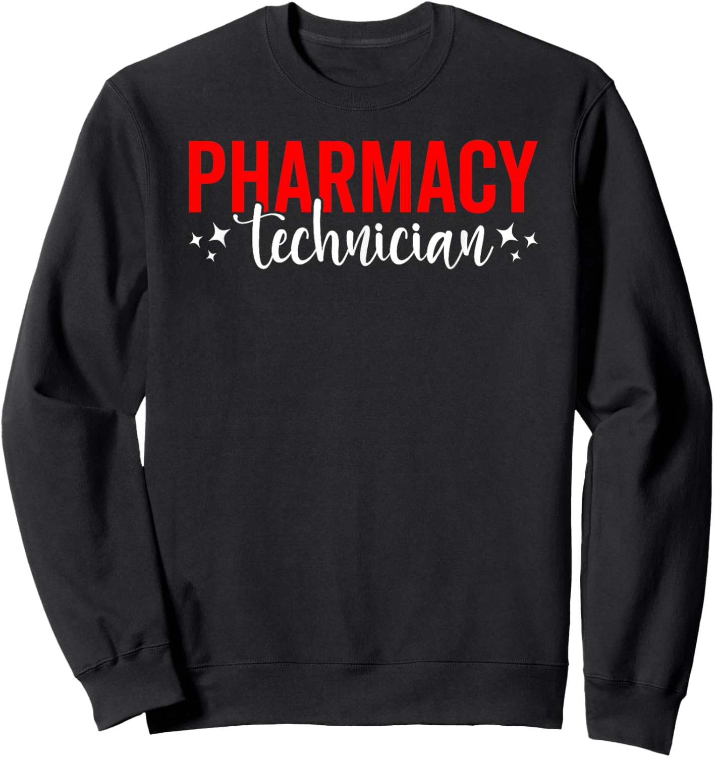 Vintage Pharmacy Technician Pharmacist Student Sweatshirt - Sweatshirt | Black